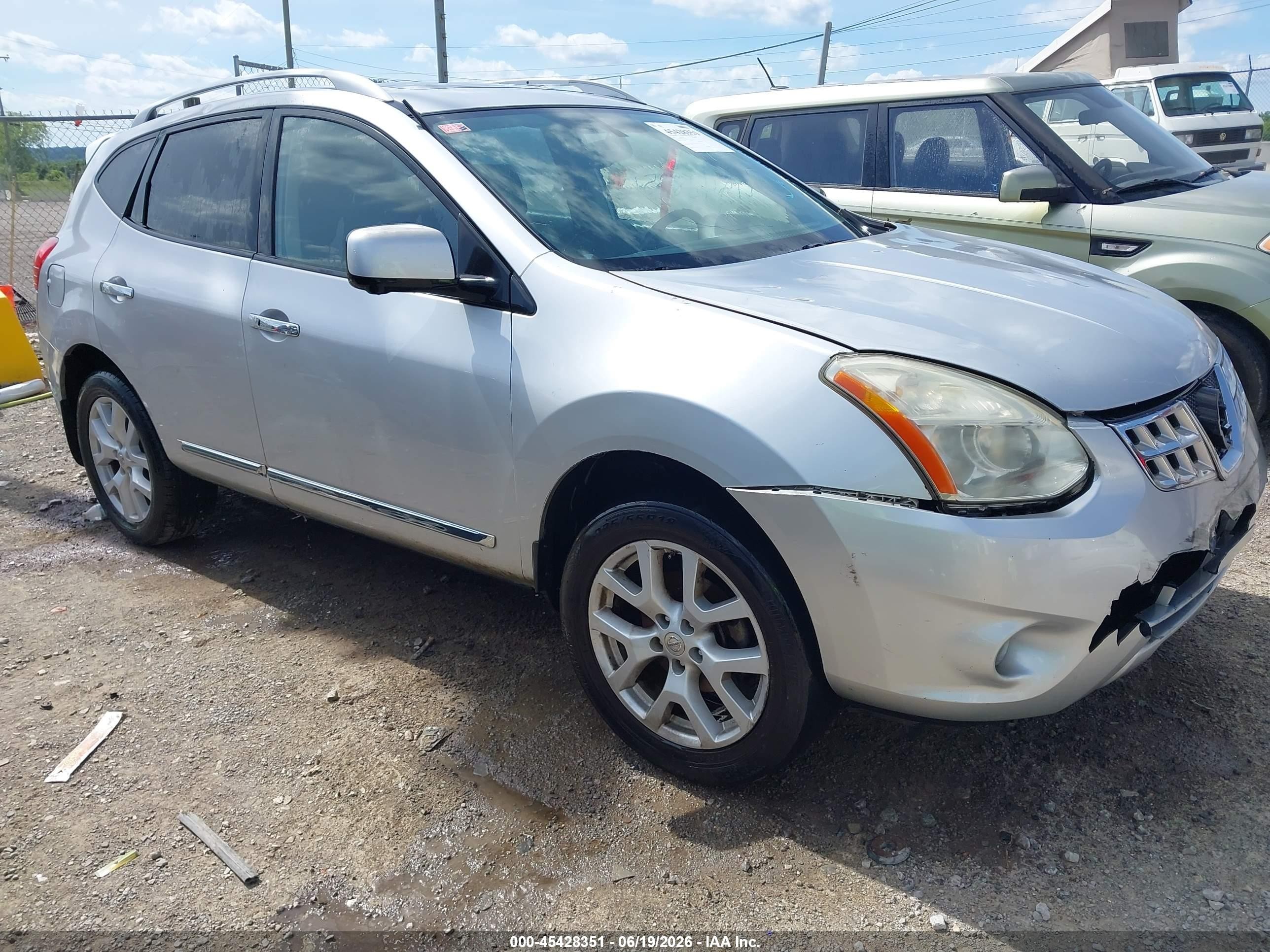 2012 Nissan Rogue Sv W/sl Pkg Gray vin: JN8AS5MT2CW257621