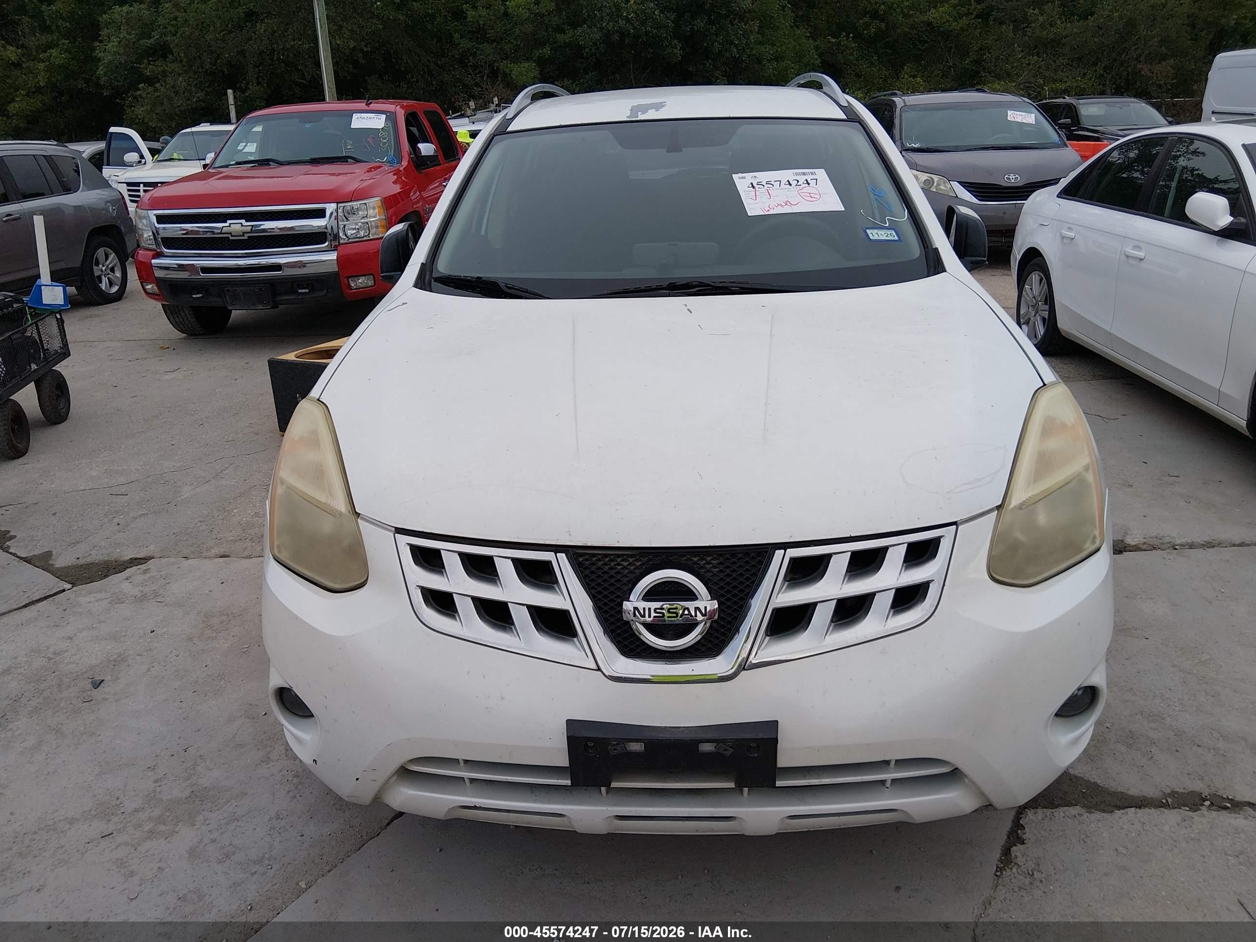 2012 Nissan Rogue Sv White vin: JN8AS5MT2CW268862