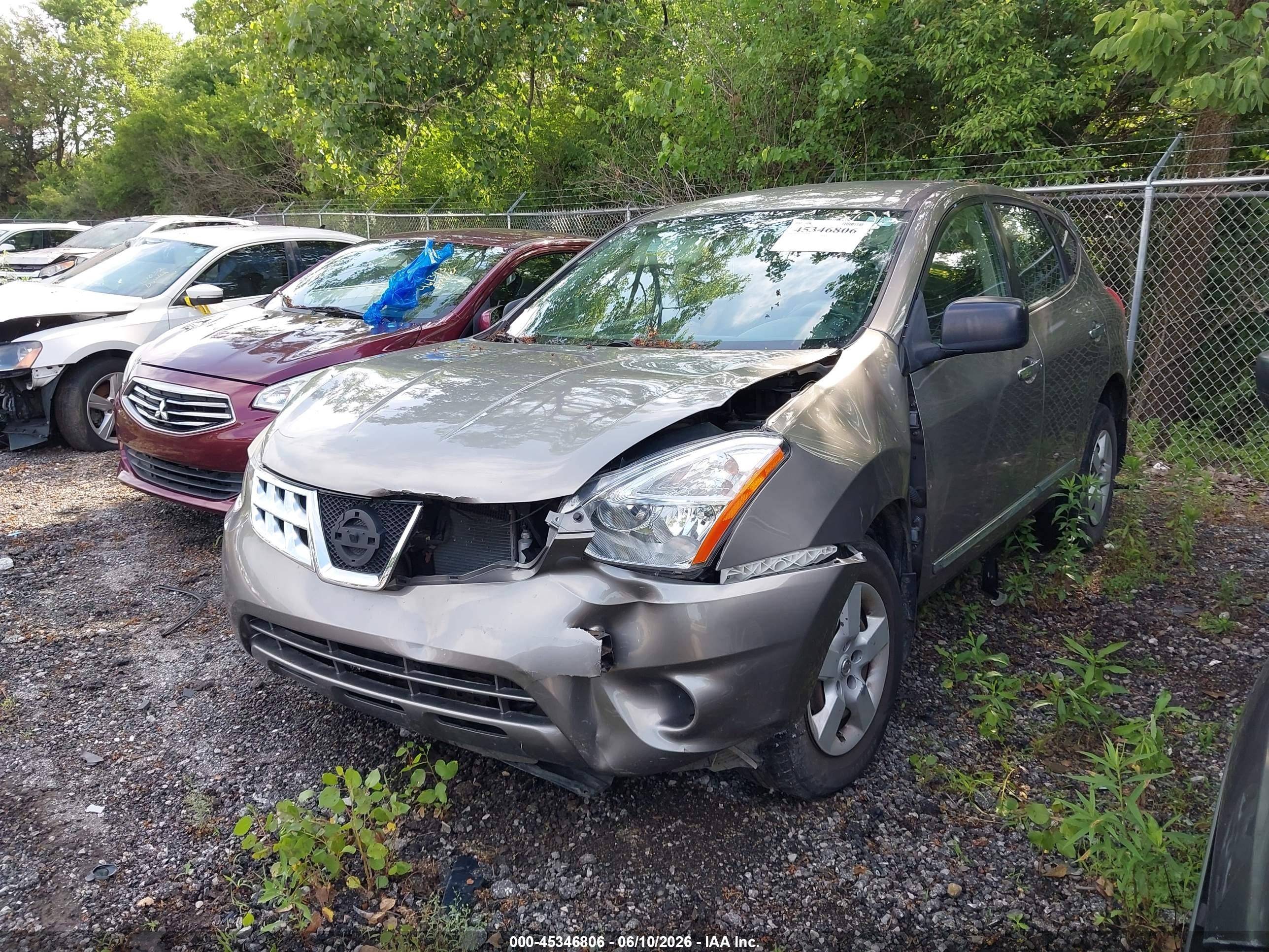 2012 Nissan Rogue S Gray vin: JN8AS5MT2CW273110
