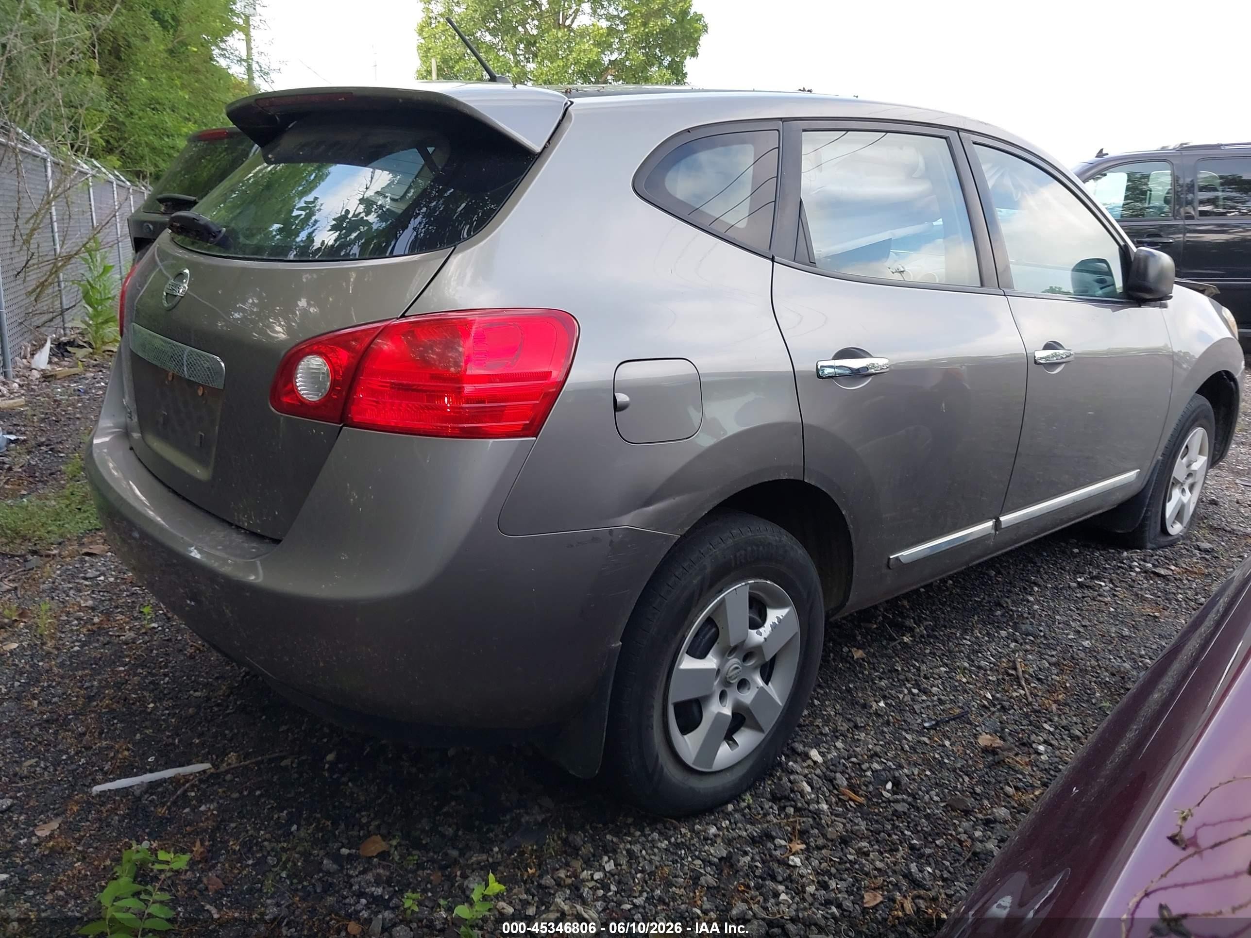 2012 Nissan Rogue S Gray vin: JN8AS5MT2CW273110