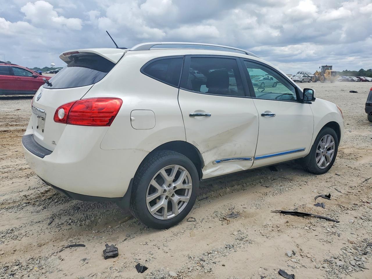 2012 Nissan Rogue S White vin: JN8AS5MT2CW279053