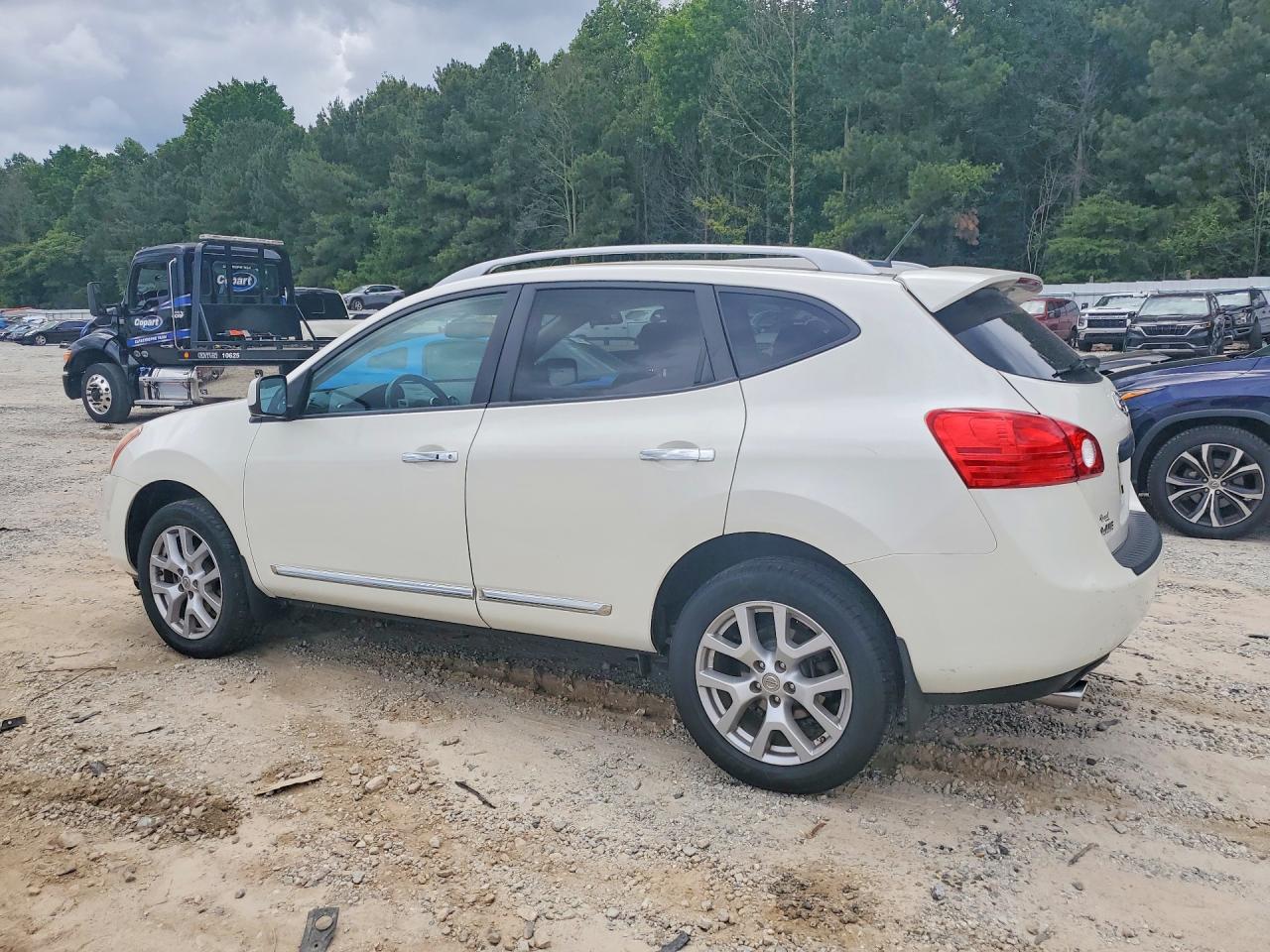 2012 Nissan Rogue S White vin: JN8AS5MT2CW279053