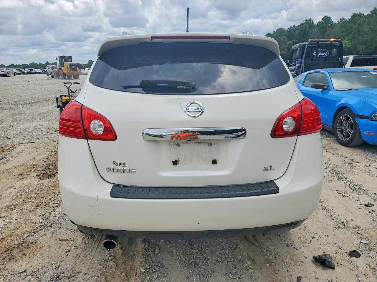 2012 Nissan Rogue S White vin: JN8AS5MT2CW279053