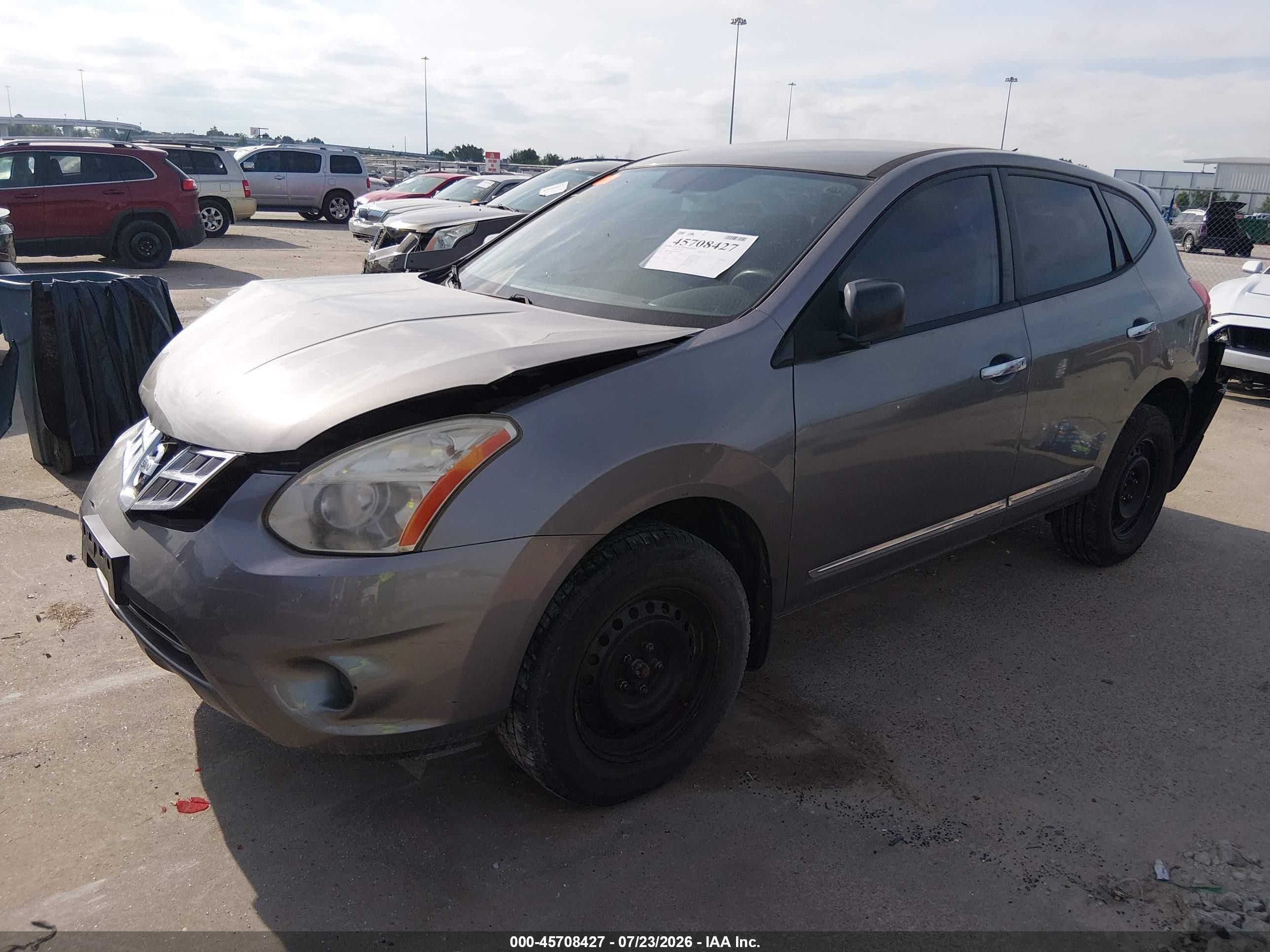 2012 Nissan Rogue S Gray vin: JN8AS5MT2CW280901