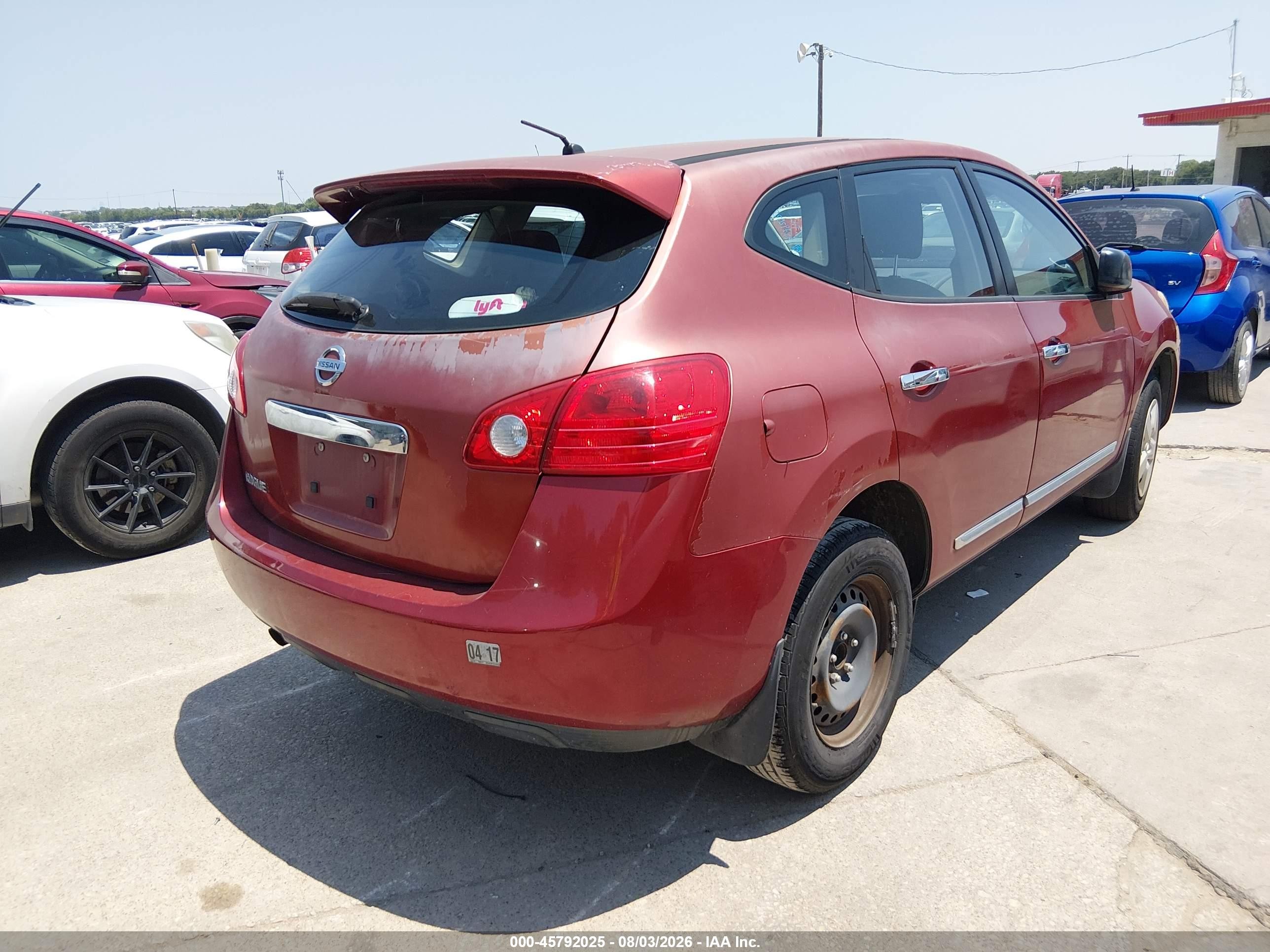 2012 Nissan Rogue S Red vin: JN8AS5MT2CW283278