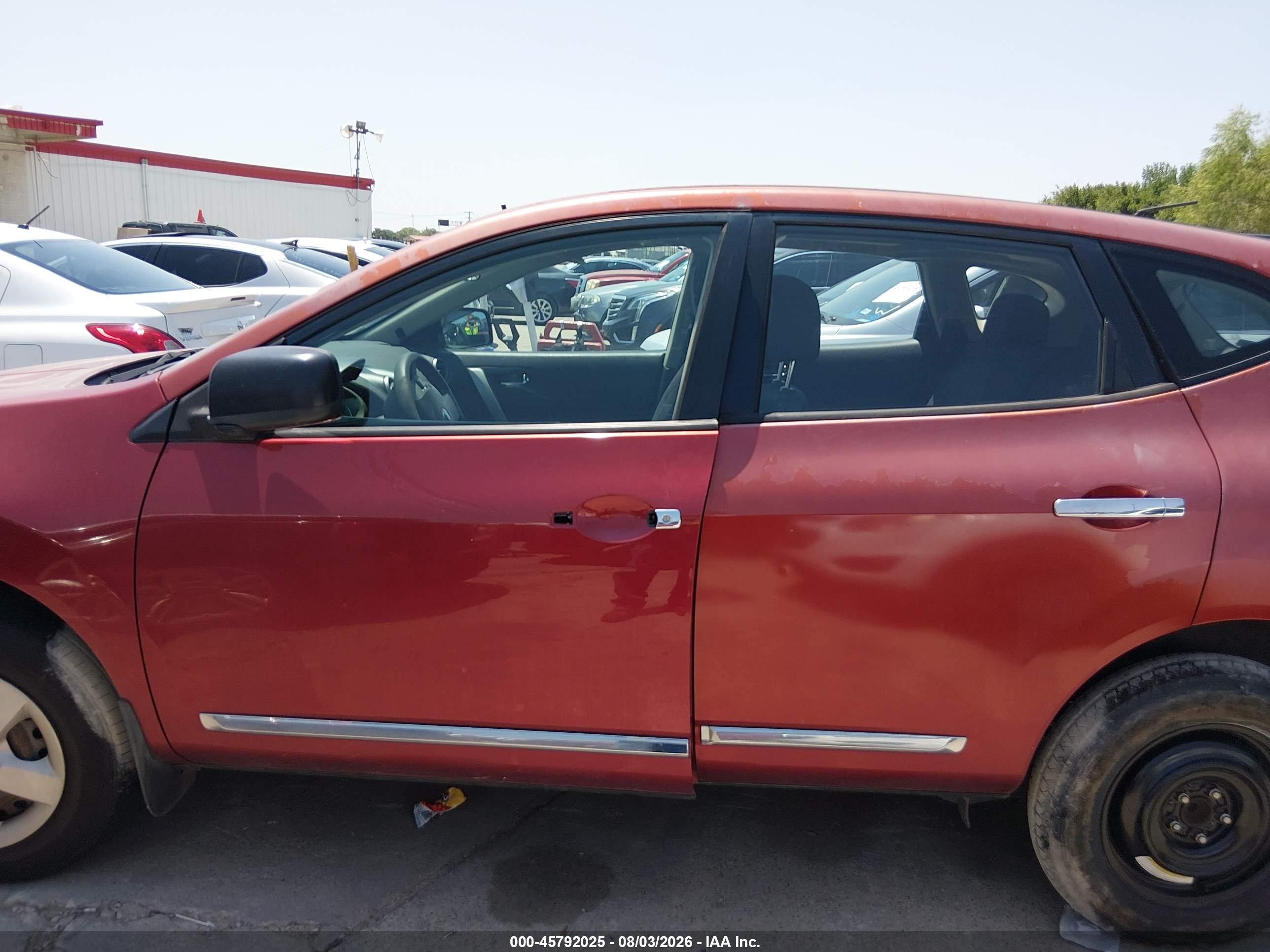 2012 Nissan Rogue S Red vin: JN8AS5MT2CW283278