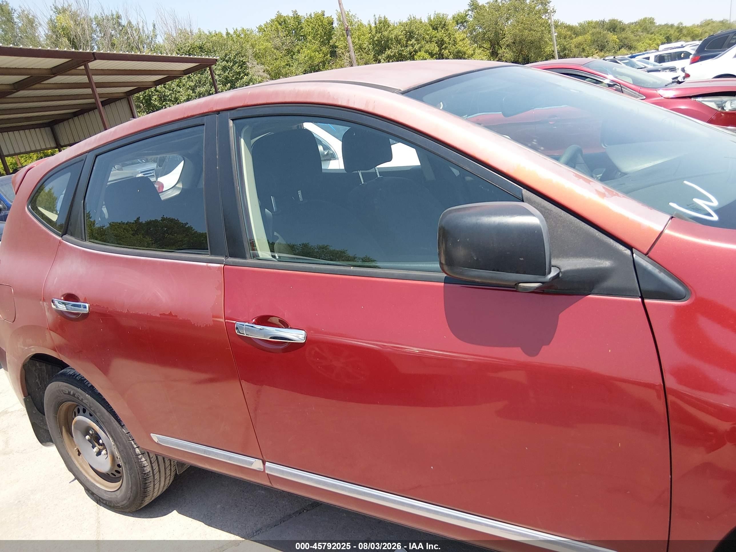 2012 Nissan Rogue S Red vin: JN8AS5MT2CW283278