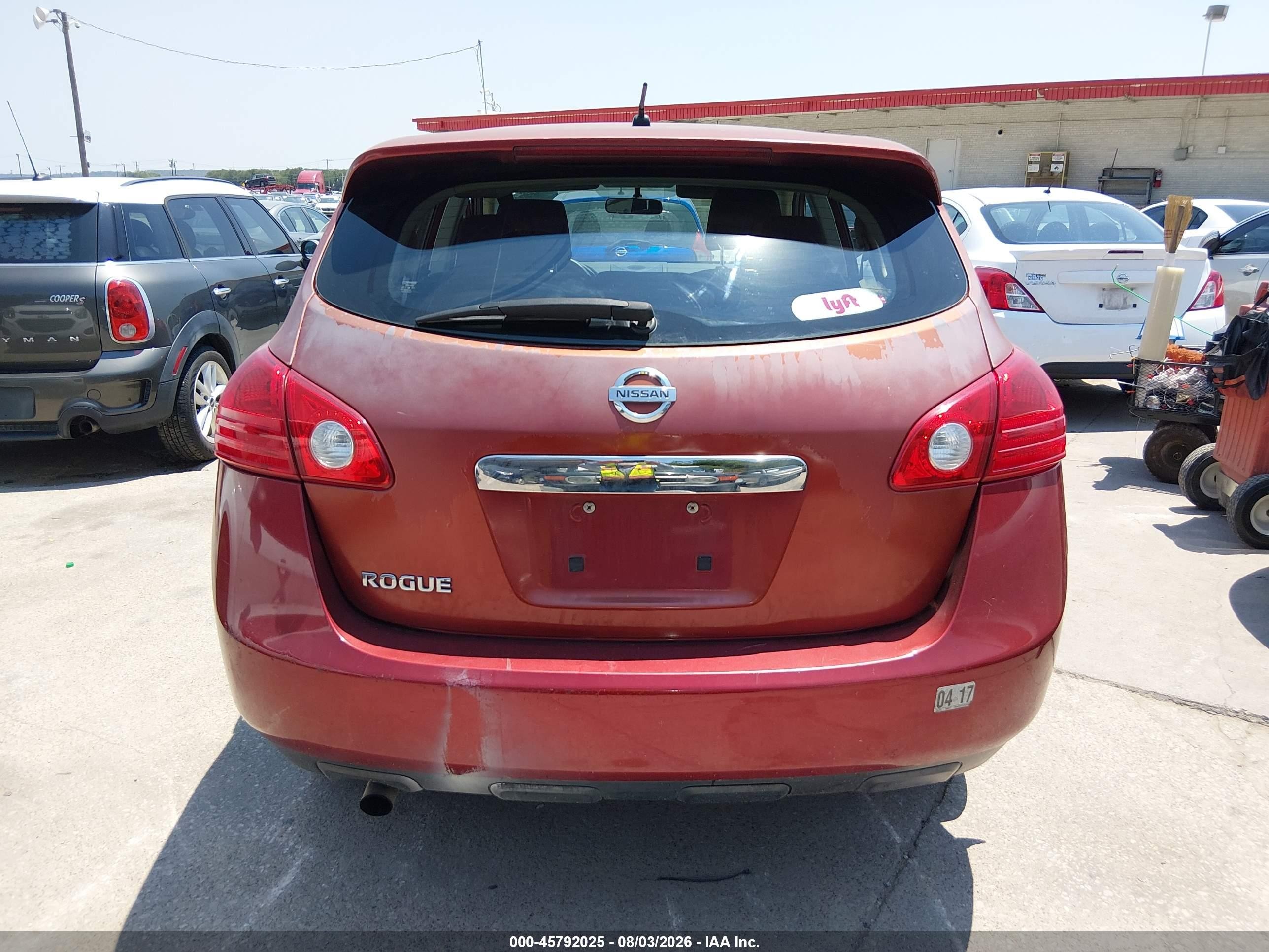 2012 Nissan Rogue S Red vin: JN8AS5MT2CW283278