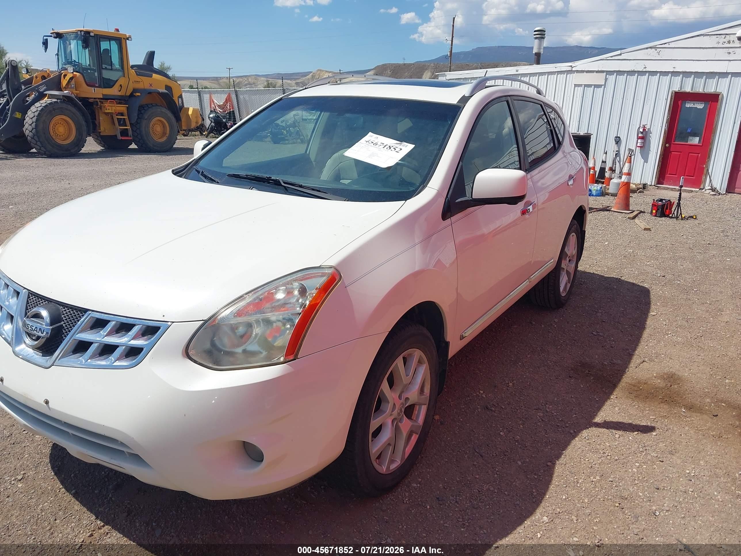 2012 Nissan Rogue Sv W/sl Pkg White vin: JN8AS5MT2CW303044