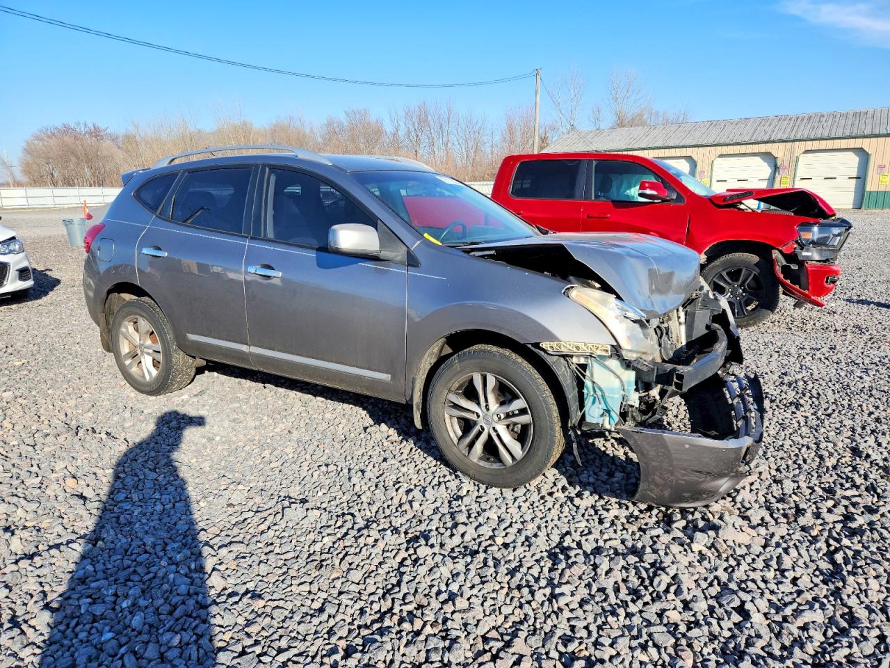 2012 Nissan Rogue S Gray vin: JN8AS5MT2CW602128