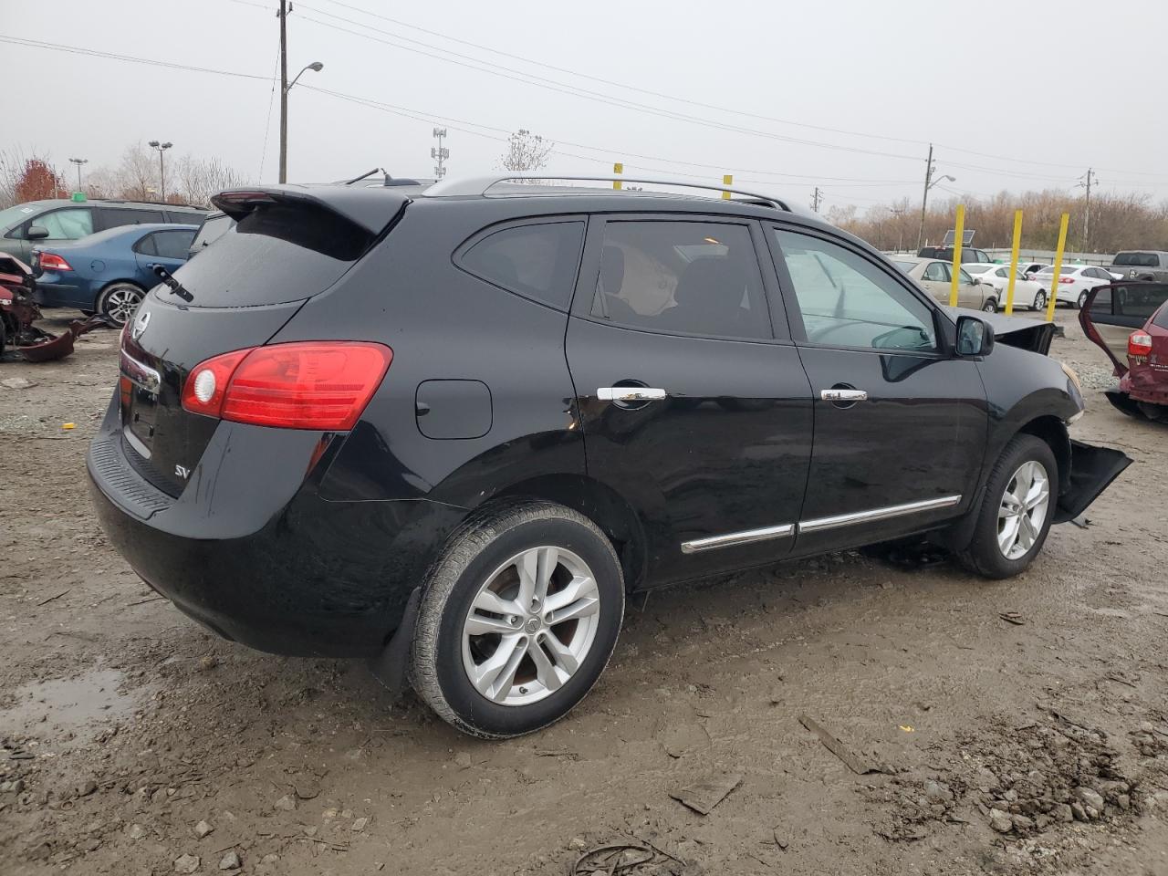 2012 Nissan Rogue S Черный vin: JN8AS5MT2CW604171