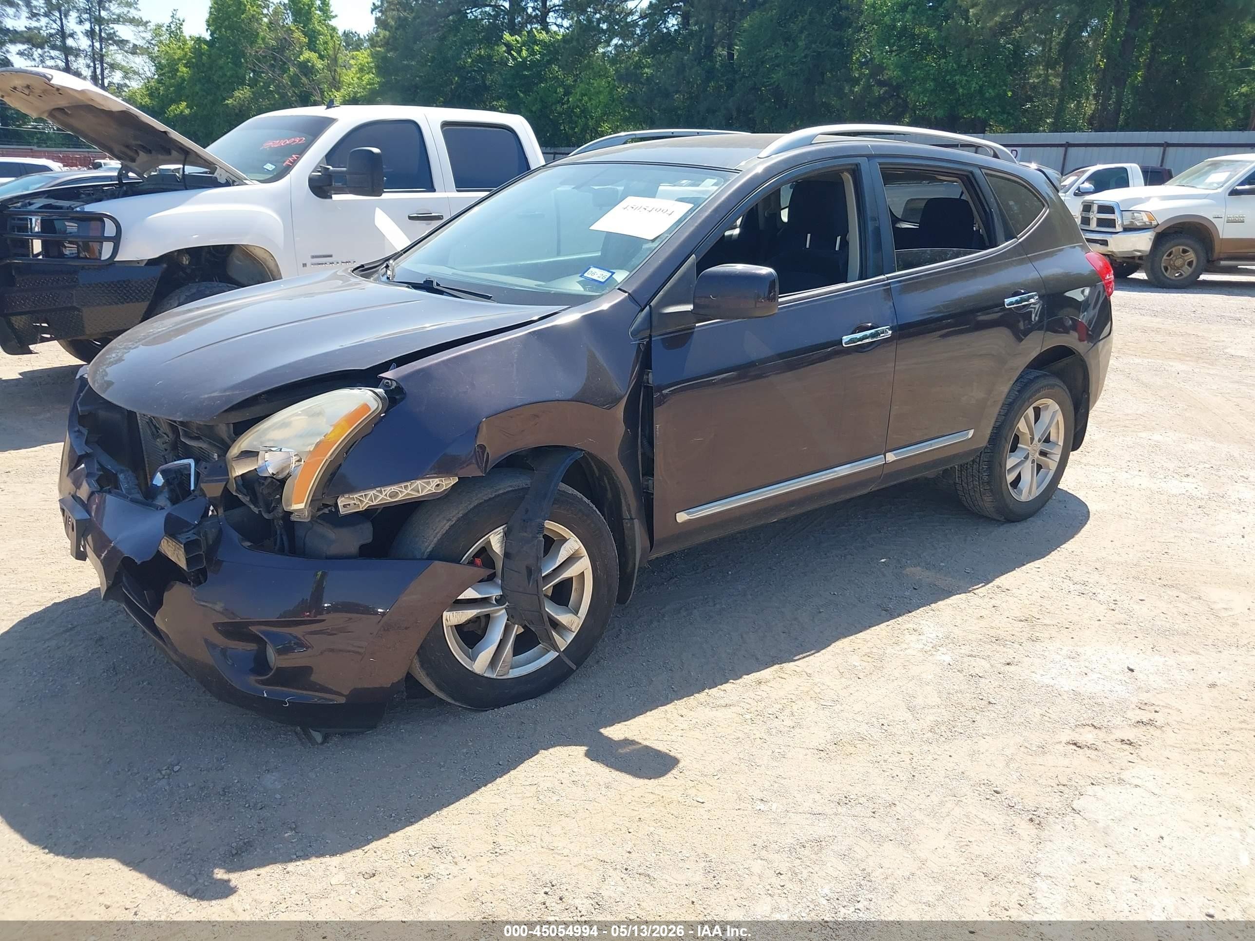 2013 Nissan Rogue Sv Burgundy vin: JN8AS5MT2DW003599