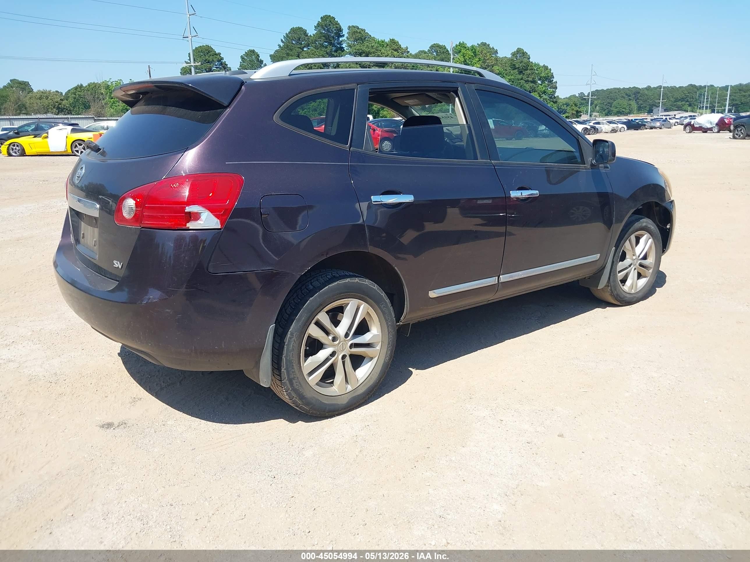 2013 Nissan Rogue Sv Burgundy vin: JN8AS5MT2DW003599