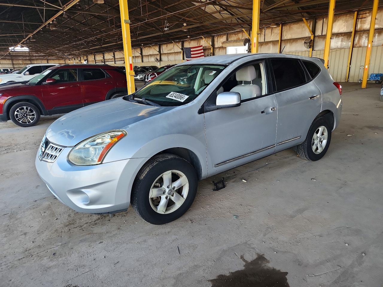 2013 Nissan Rogue S Silver vin: JN8AS5MT2DW024792