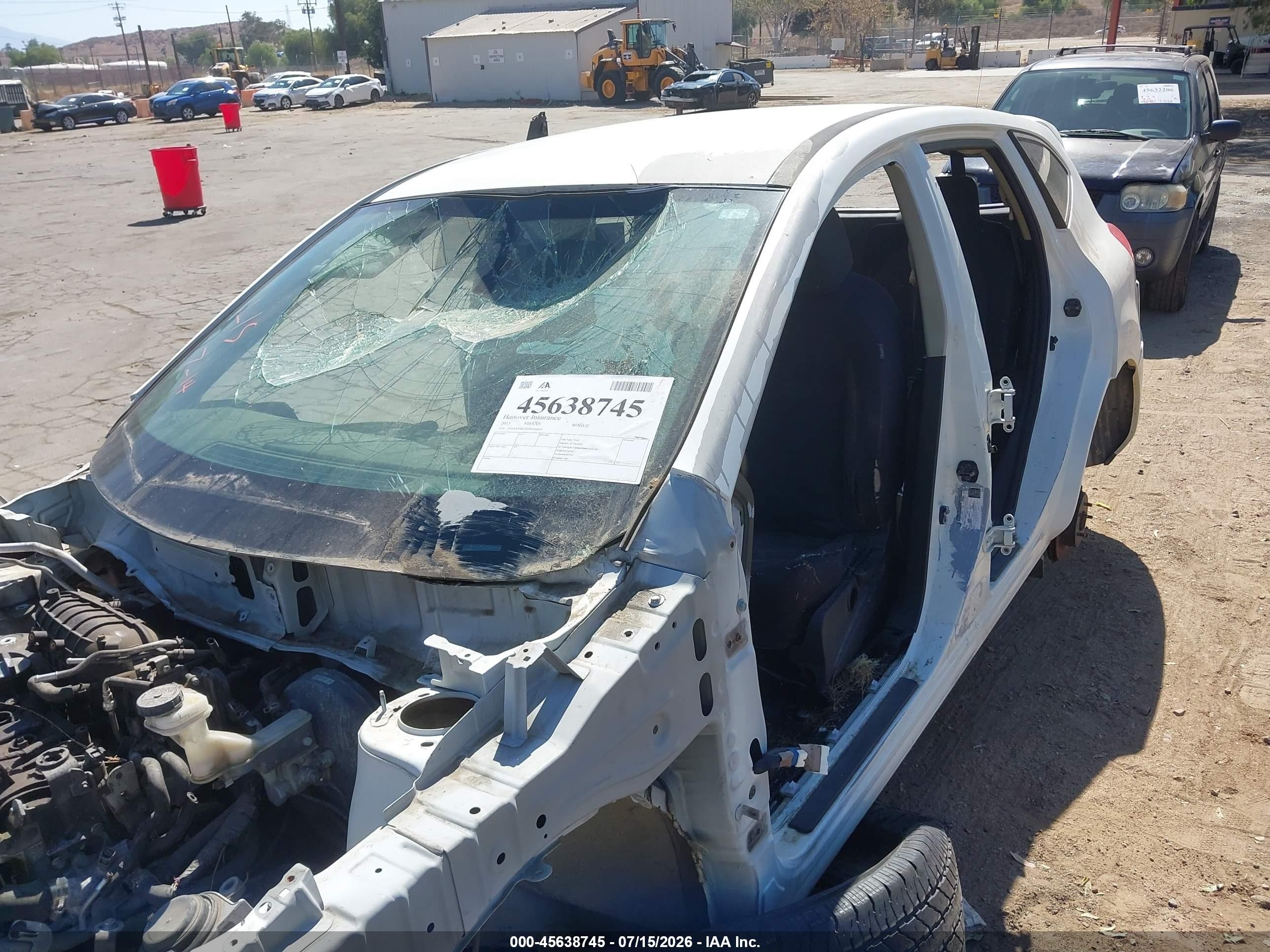 2013 Nissan Rogue S White vin: JN8AS5MT2DW026493
