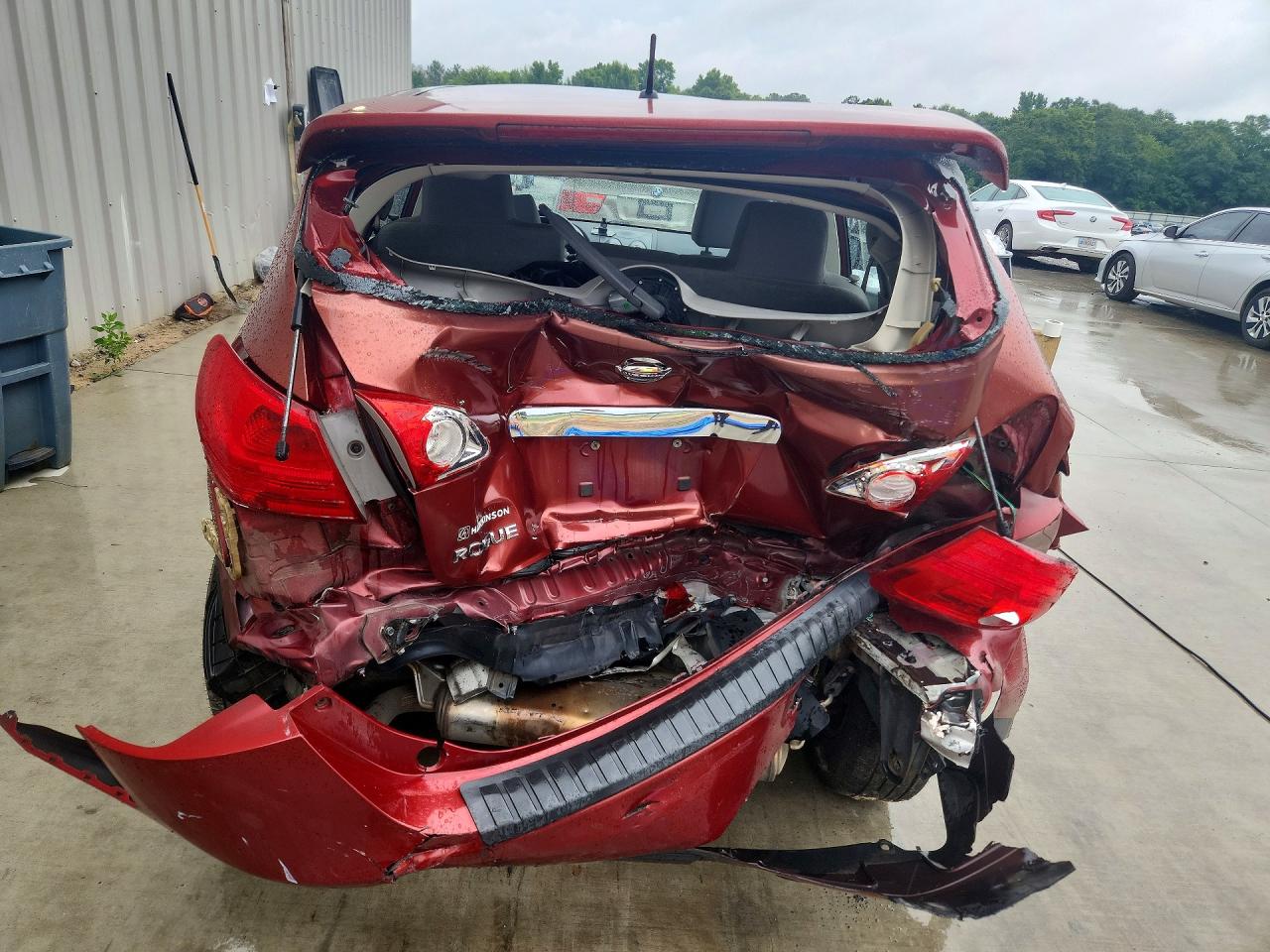 2013 Nissan Rogue S Red vin: JN8AS5MT2DW035131