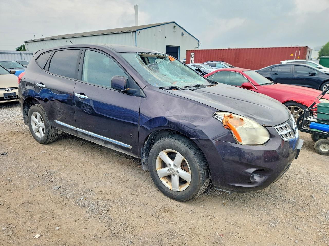 2013 Nissan Rogue S Purple vin: JN8AS5MT2DW036053