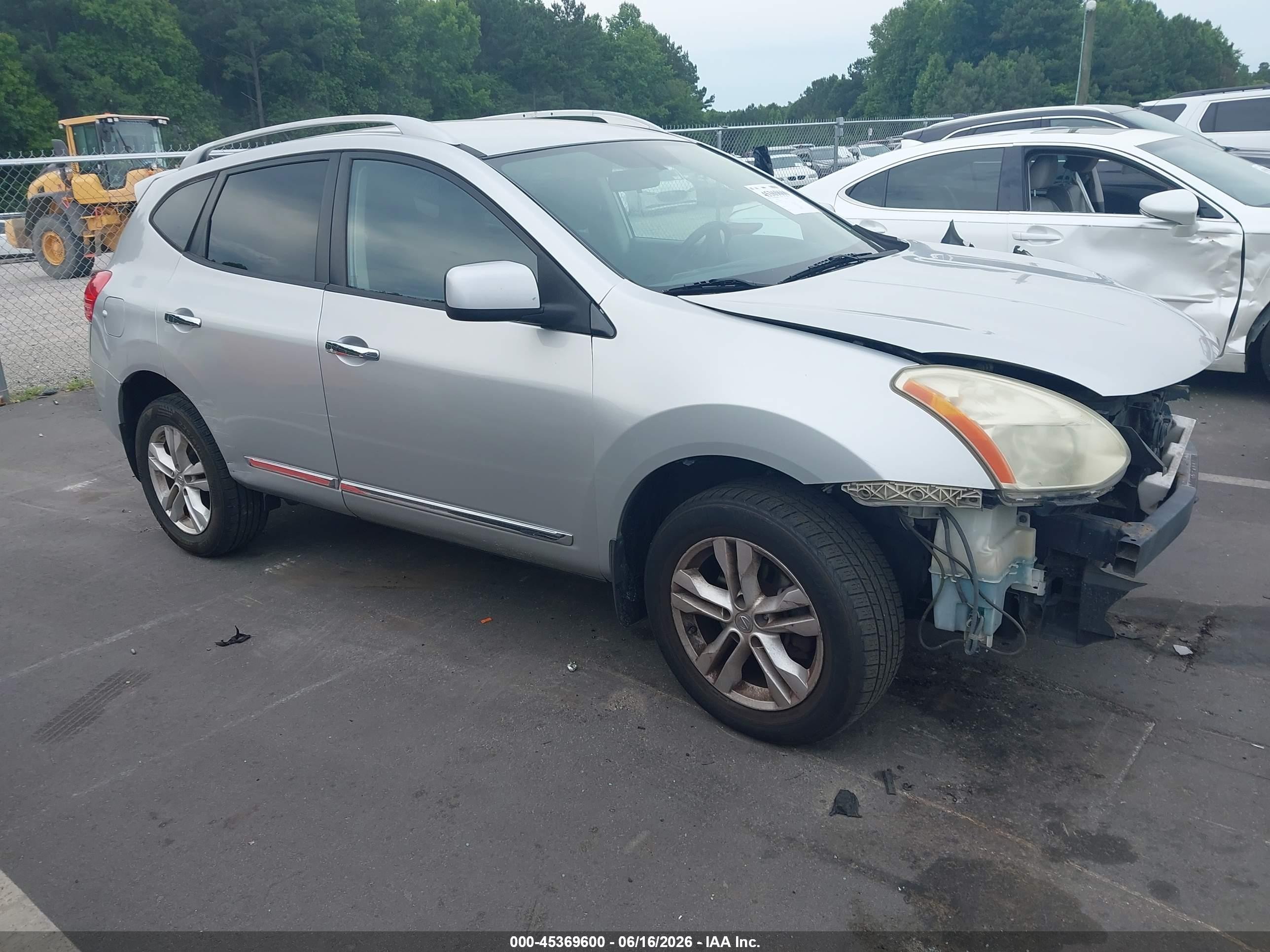 2013 Nissan Rogue Sv Silver vin: JN8AS5MT2DW506274