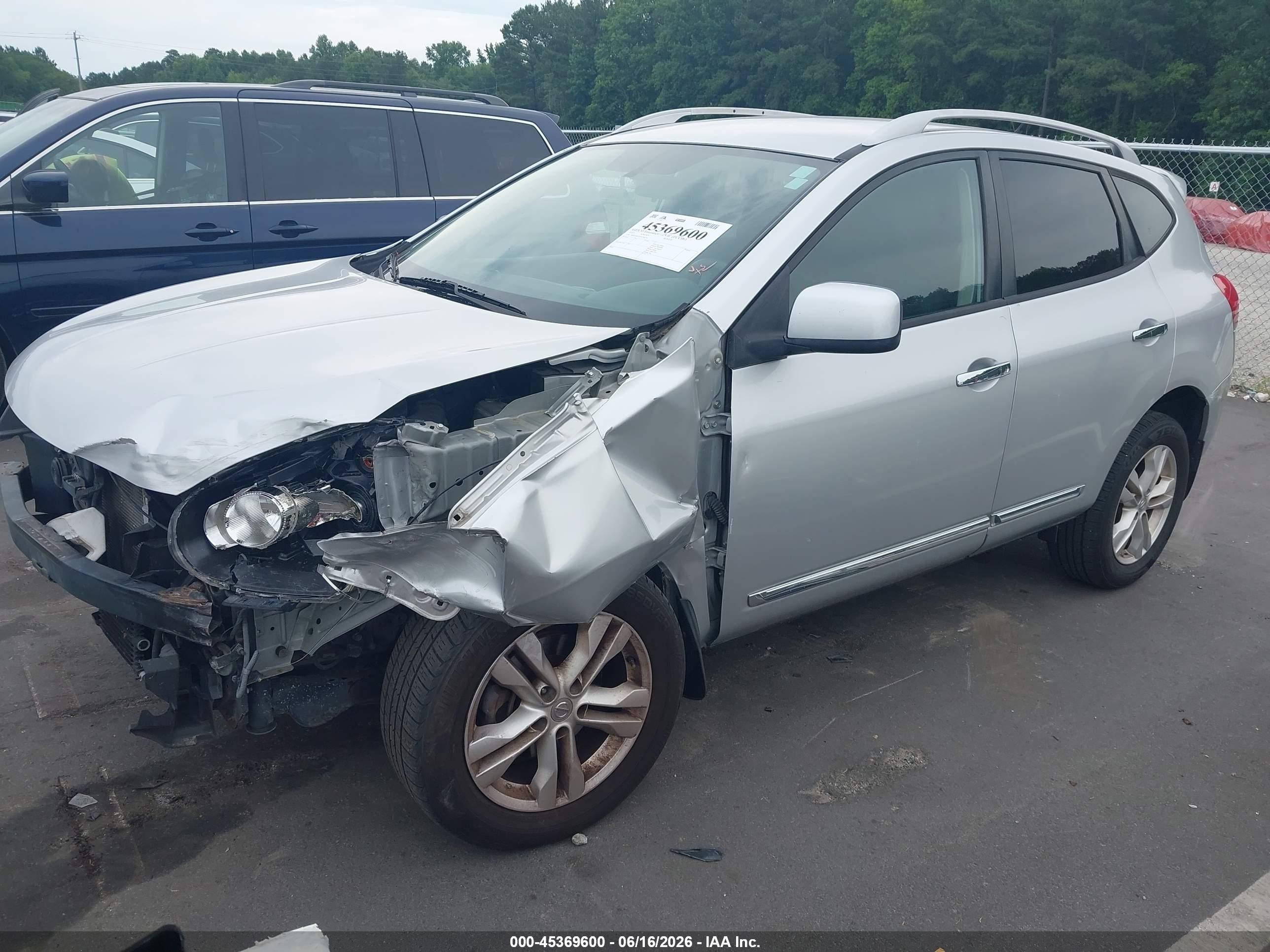 2013 Nissan Rogue Sv Silver vin: JN8AS5MT2DW506274