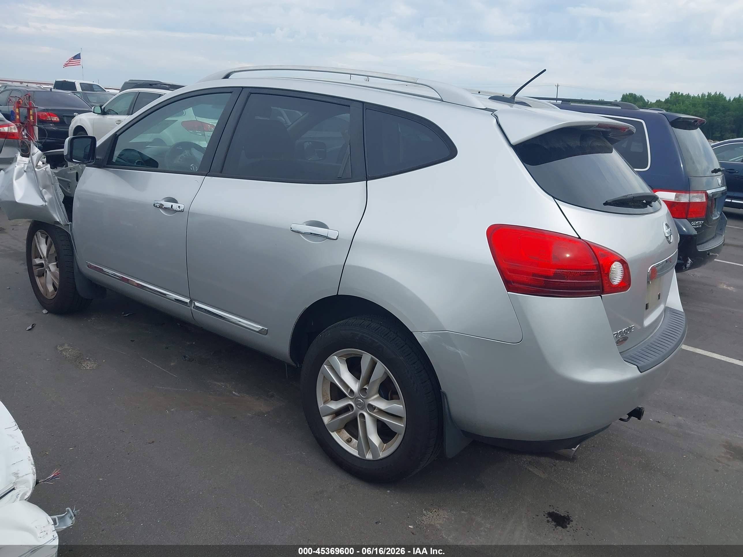 2013 Nissan Rogue Sv Silver vin: JN8AS5MT2DW506274