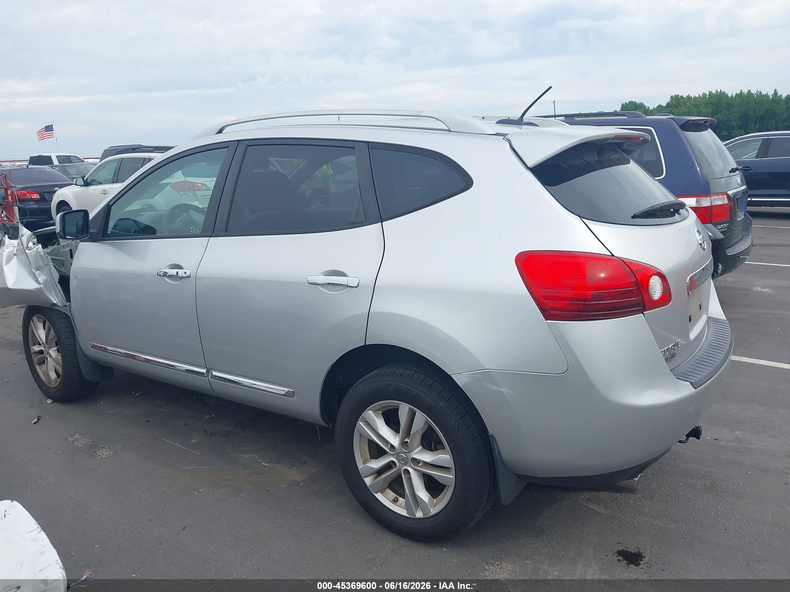 2013 Nissan Rogue Sv Silver vin: JN8AS5MT2DW506274