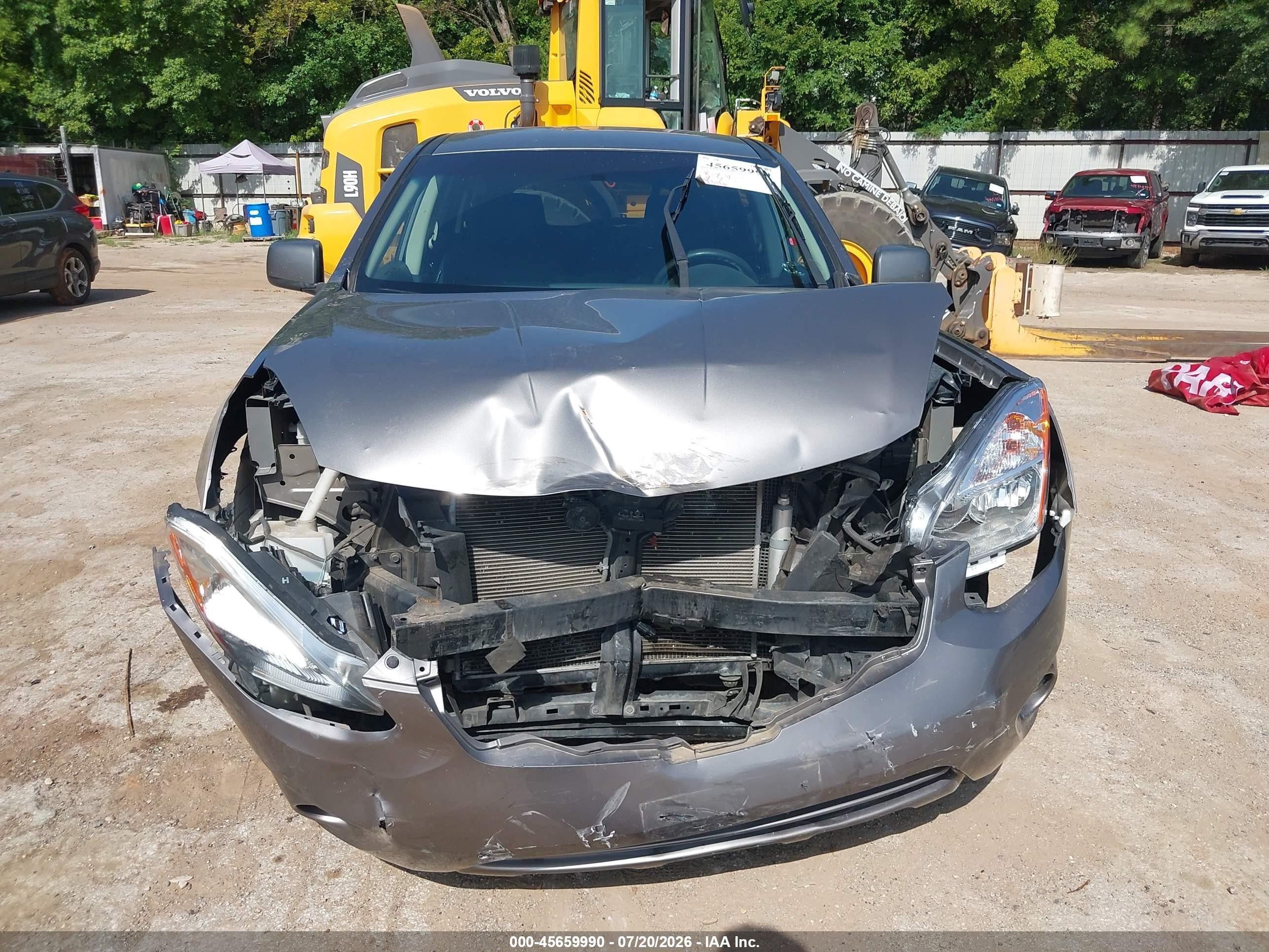 2013 Nissan Rogue S Silver vin: JN8AS5MT2DW509174