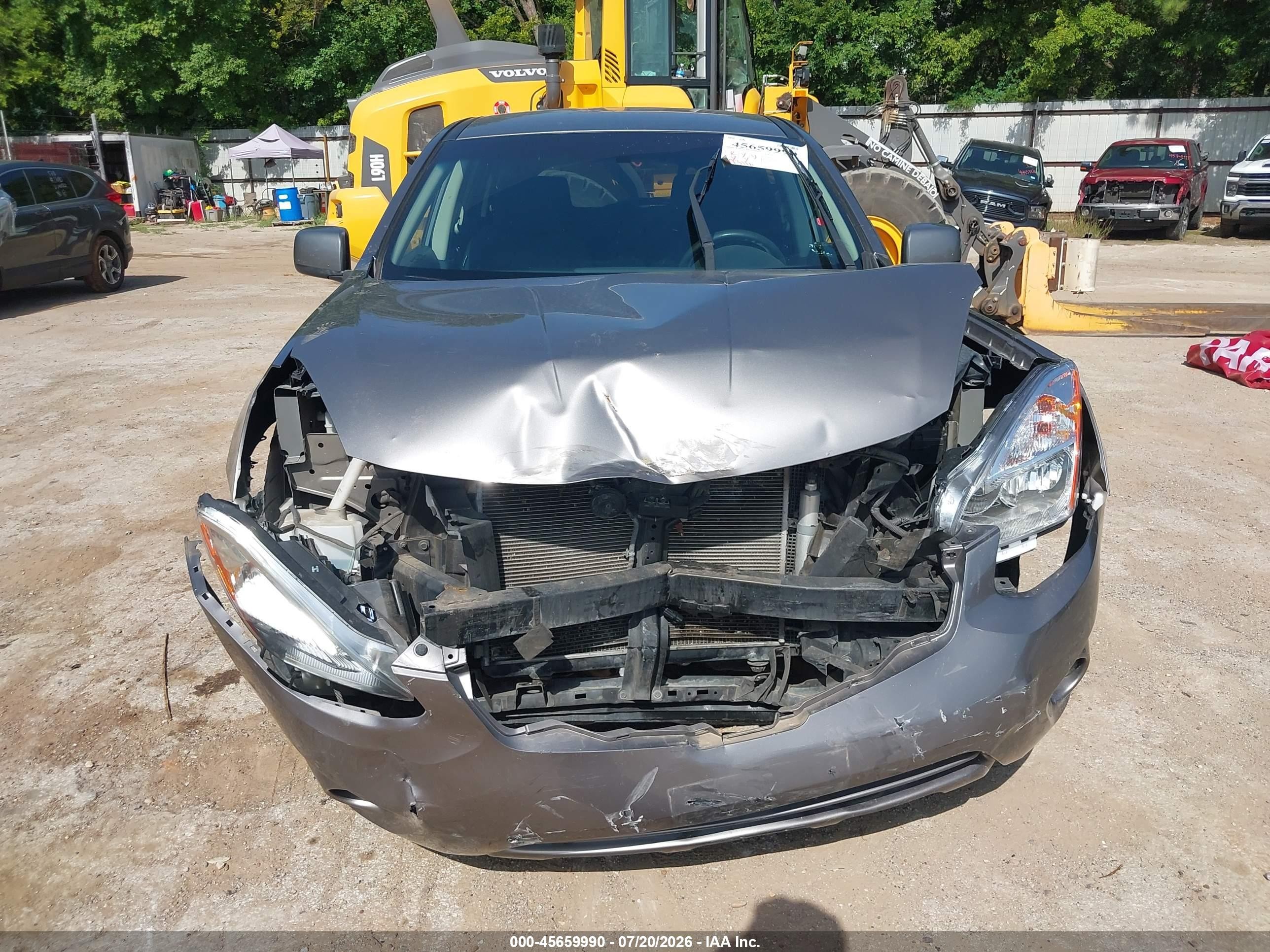 2013 Nissan Rogue S Silver vin: JN8AS5MT2DW509174