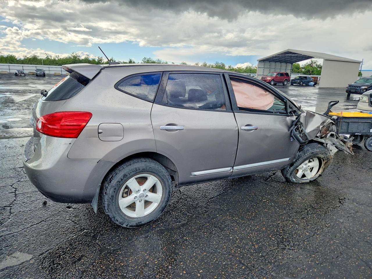 2013 Nissan Rogue S Gray vin: JN8AS5MT2DW513693