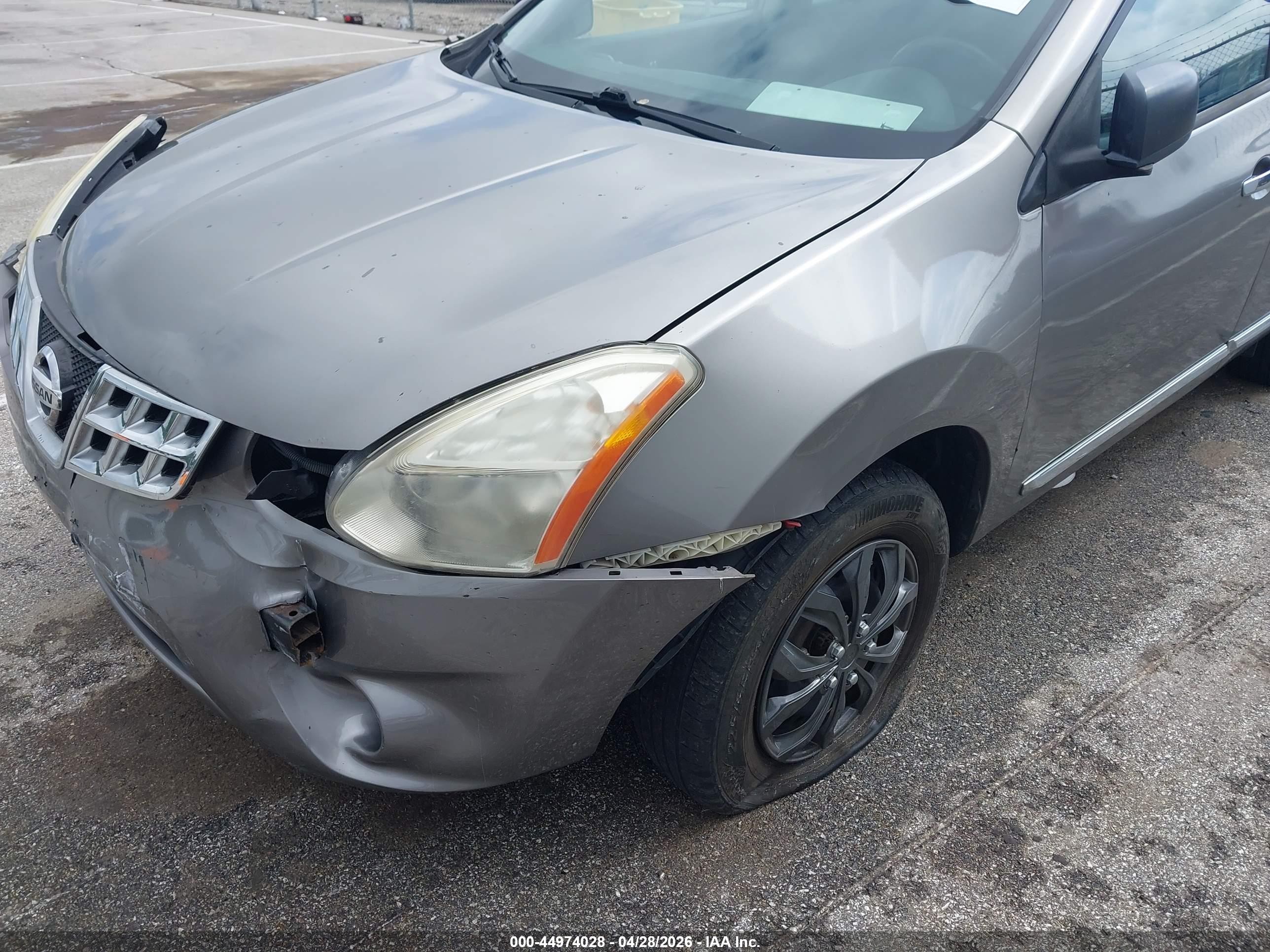 2013 Nissan Rogue S Gray vin: JN8AS5MT2DW519834