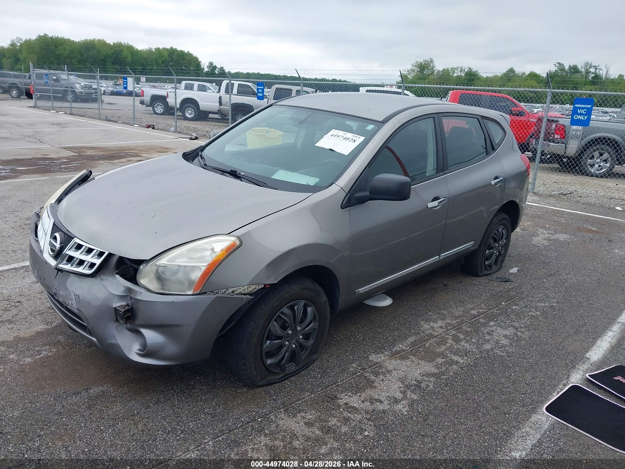 2013 Nissan Rogue S Gray vin: JN8AS5MT2DW519834