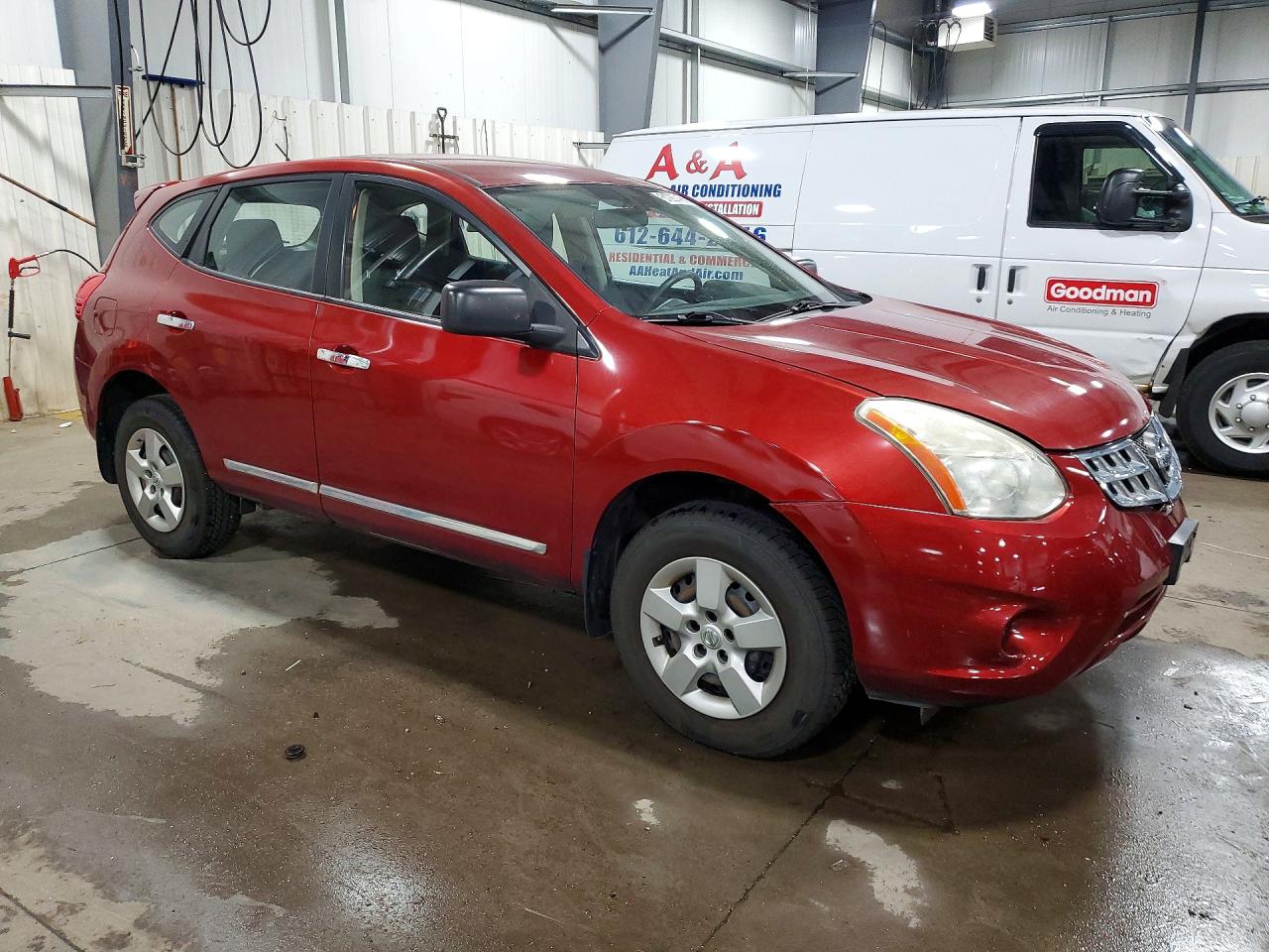 2013 Nissan Rogue S Red vin: JN8AS5MT2DW525035