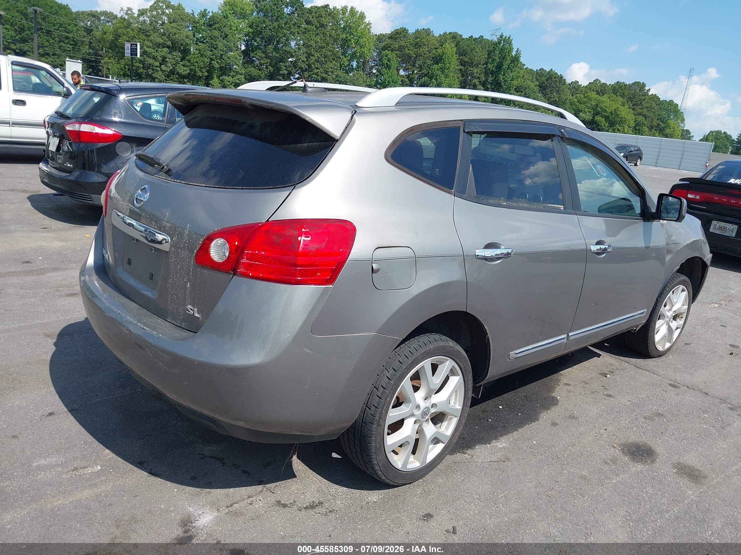 2013 Nissan Rogue Sv W/sl Pkg Gray vin: JN8AS5MT2DW533846