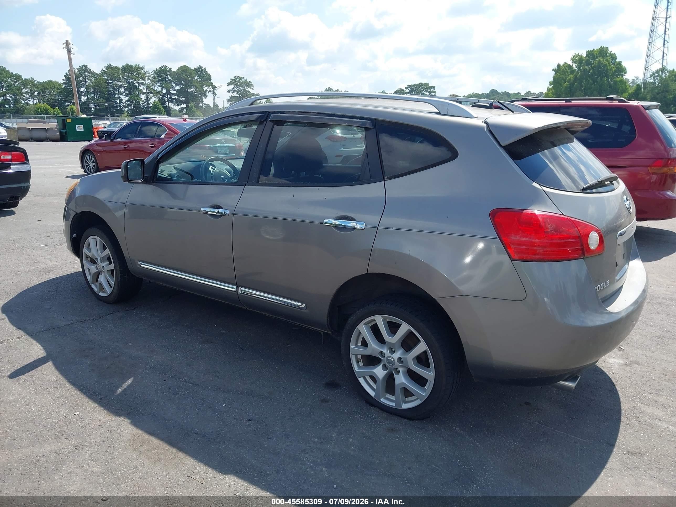 2013 Nissan Rogue Sv W/sl Pkg Gray vin: JN8AS5MT2DW533846
