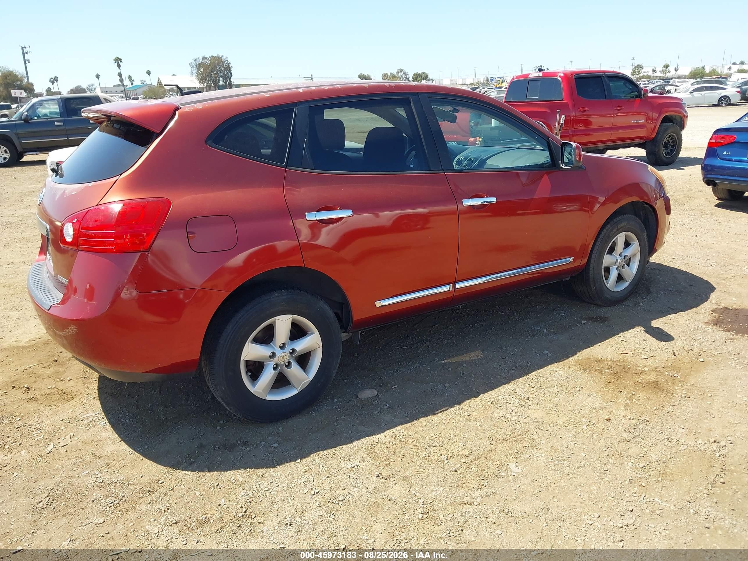 2013 Nissan Rogue S Burgundy vin: JN8AS5MT2DW543518