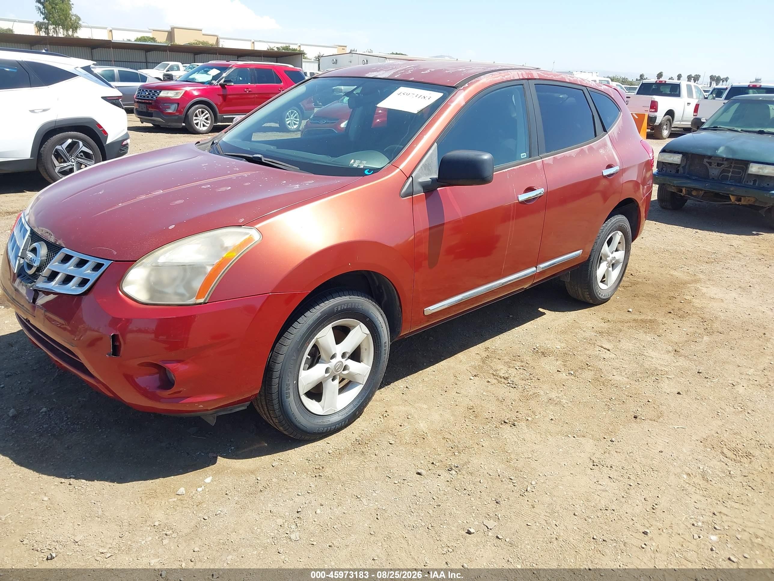 2013 Nissan Rogue S Burgundy vin: JN8AS5MT2DW543518