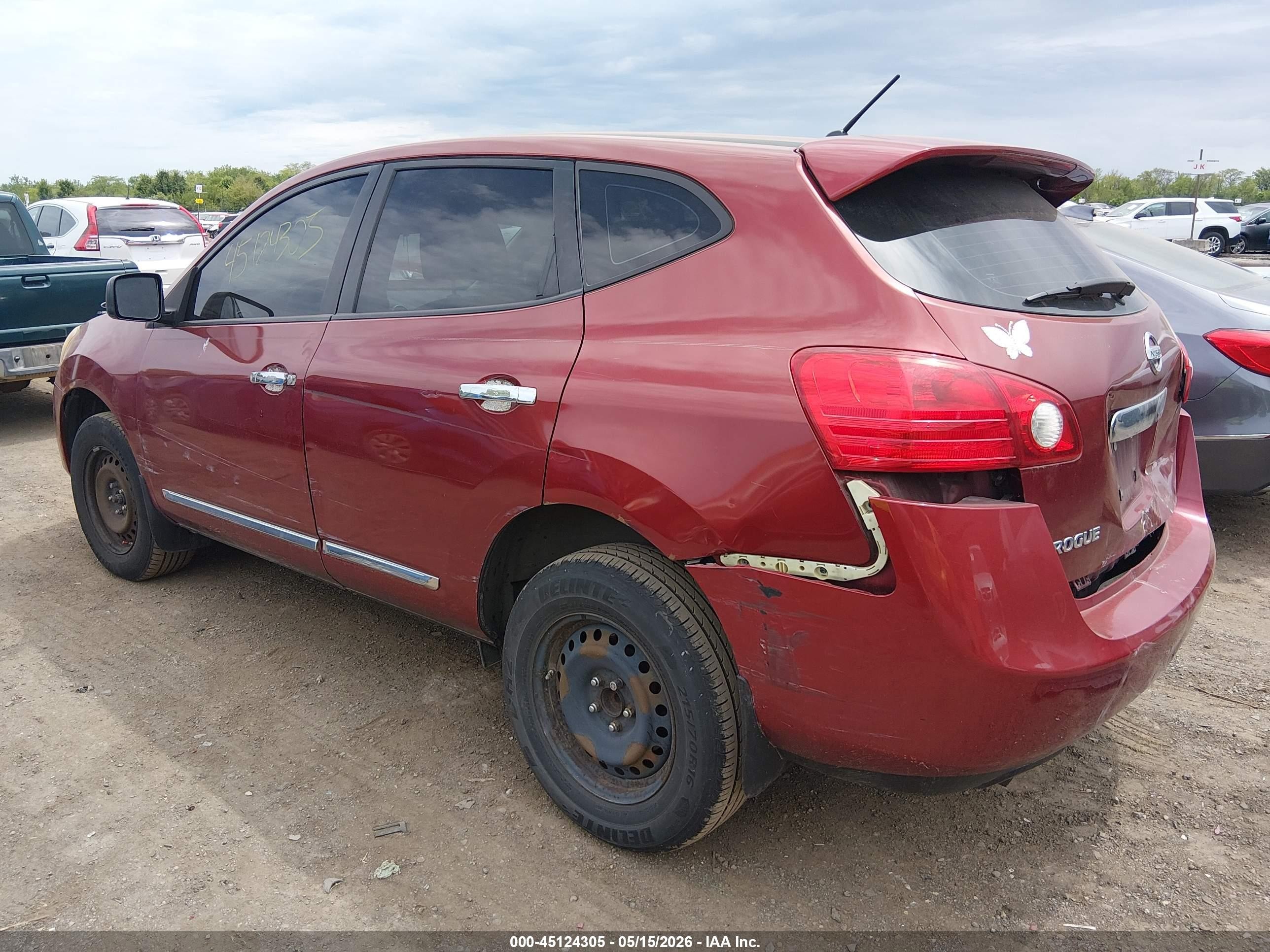 2013 Nissan Rogue S Красный vin: JN8AS5MT2DW546788