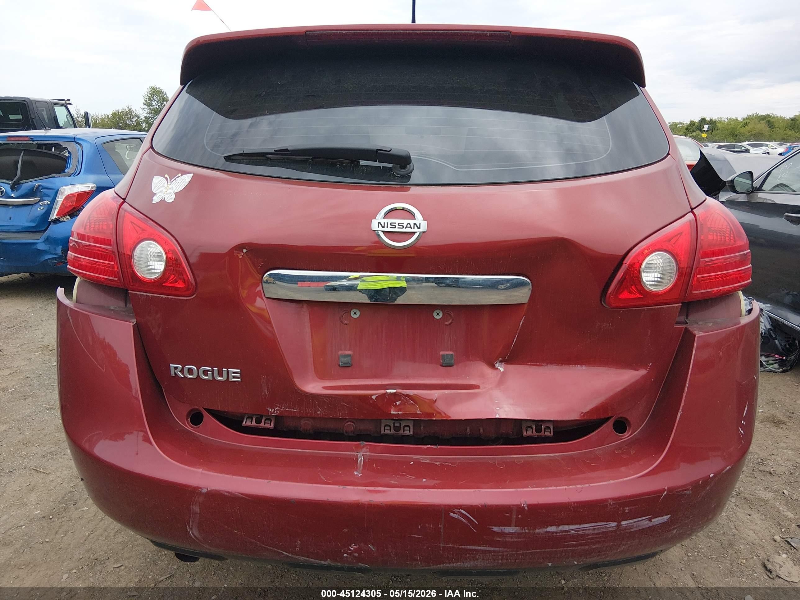 2013 Nissan Rogue S Красный vin: JN8AS5MT2DW546788