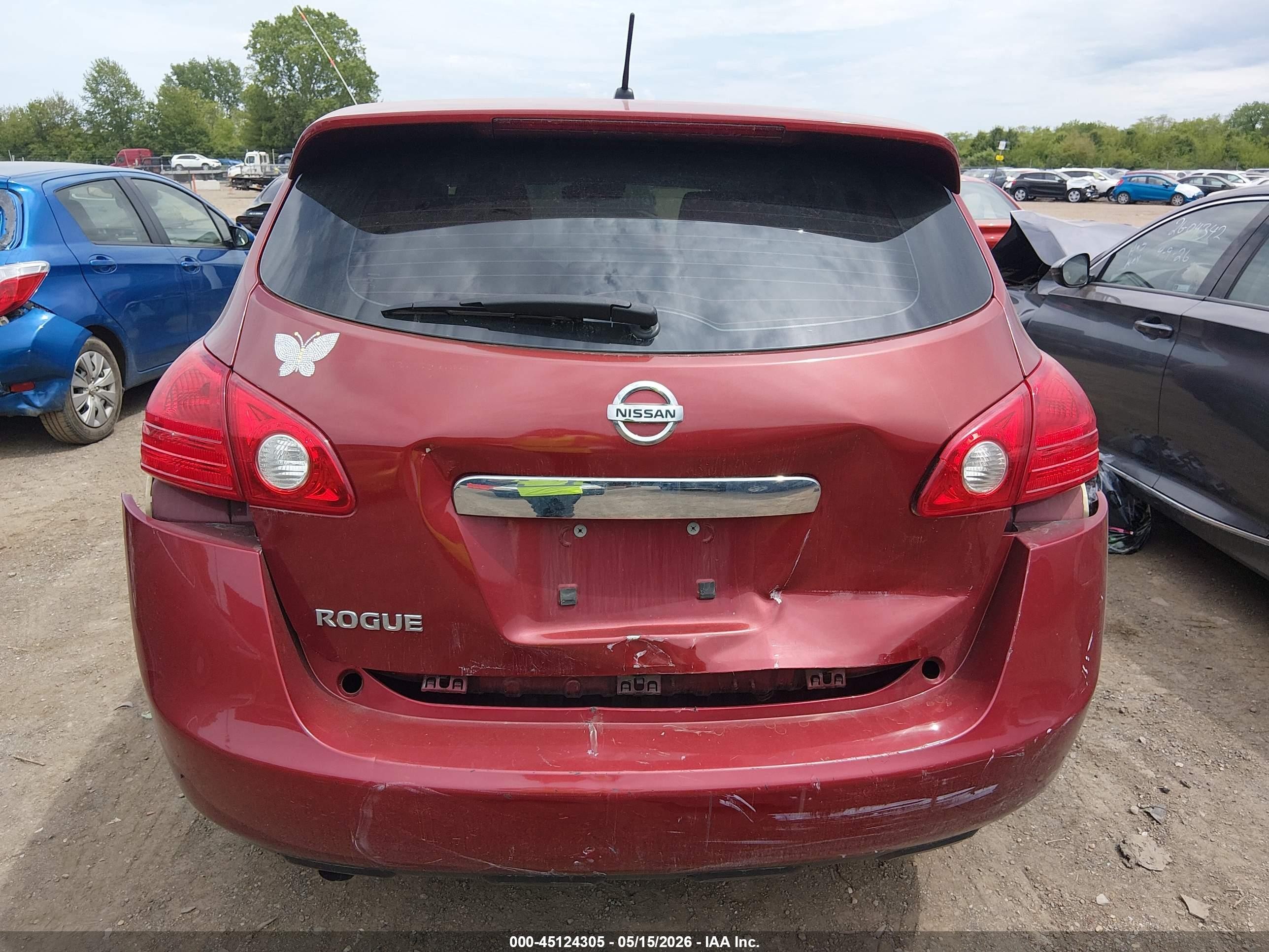2013 Nissan Rogue S Красный vin: JN8AS5MT2DW546788