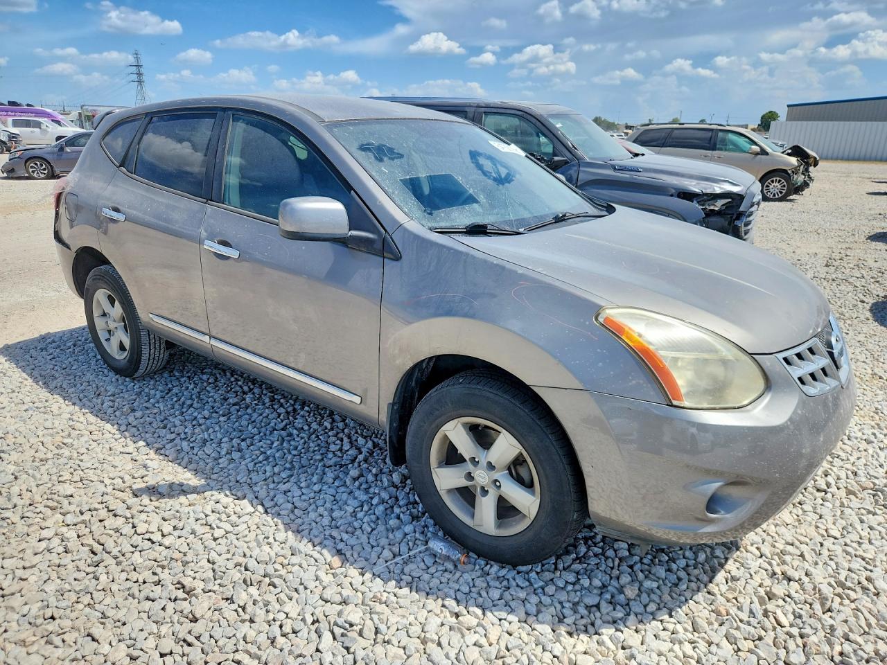 2013 Nissan Rogue S Серый vin: JN8AS5MT2DW554809