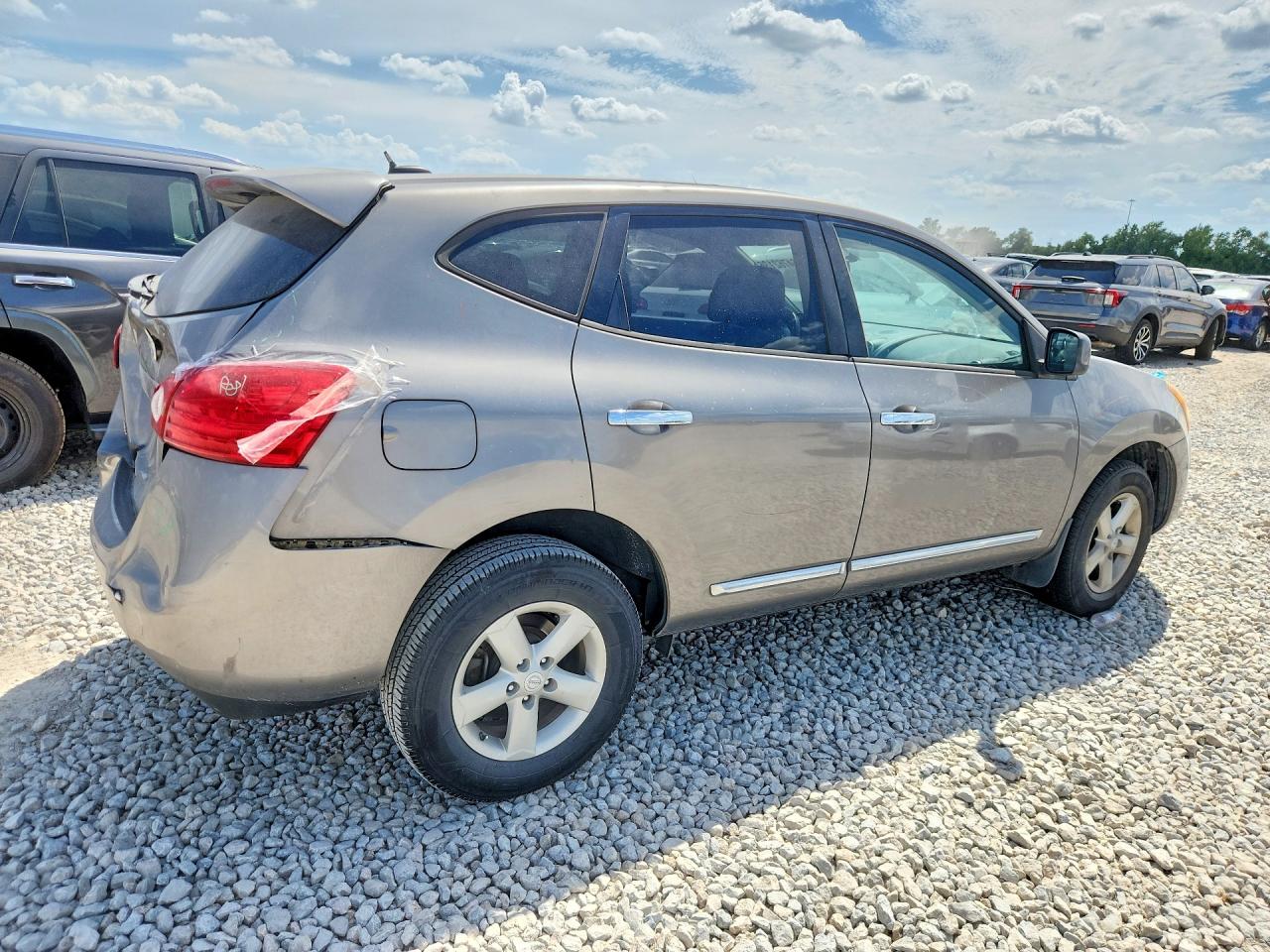 2013 Nissan Rogue S Серый vin: JN8AS5MT2DW554809