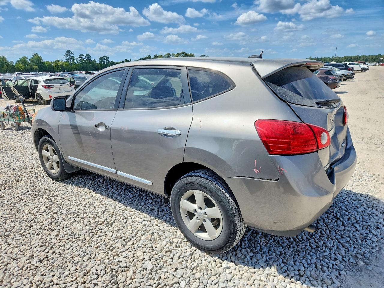 2013 Nissan Rogue S Серый vin: JN8AS5MT2DW554809