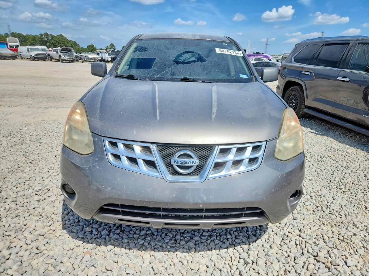 2013 Nissan Rogue S Серый vin: JN8AS5MT2DW554809