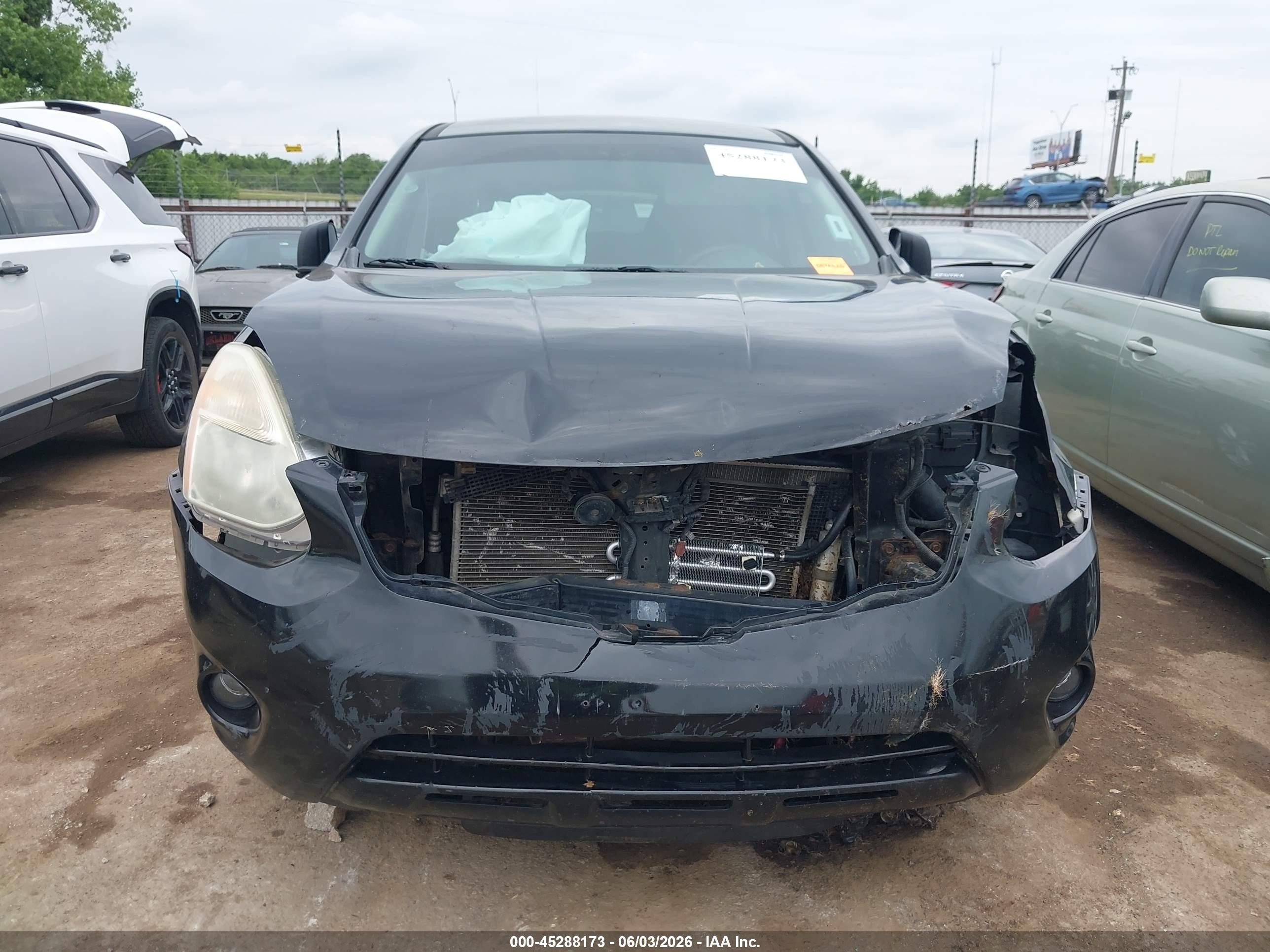 2013 Nissan Rogue S Black vin: JN8AS5MT2DW555104