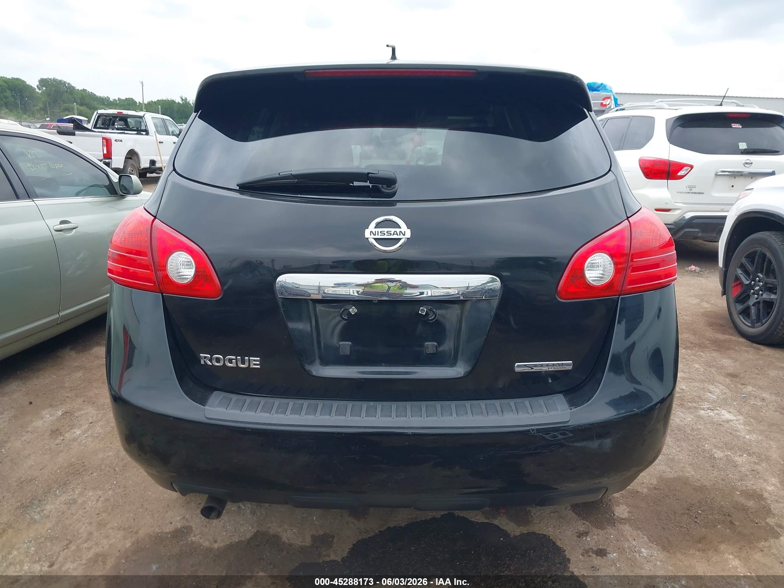 2013 Nissan Rogue S Black vin: JN8AS5MT2DW555104