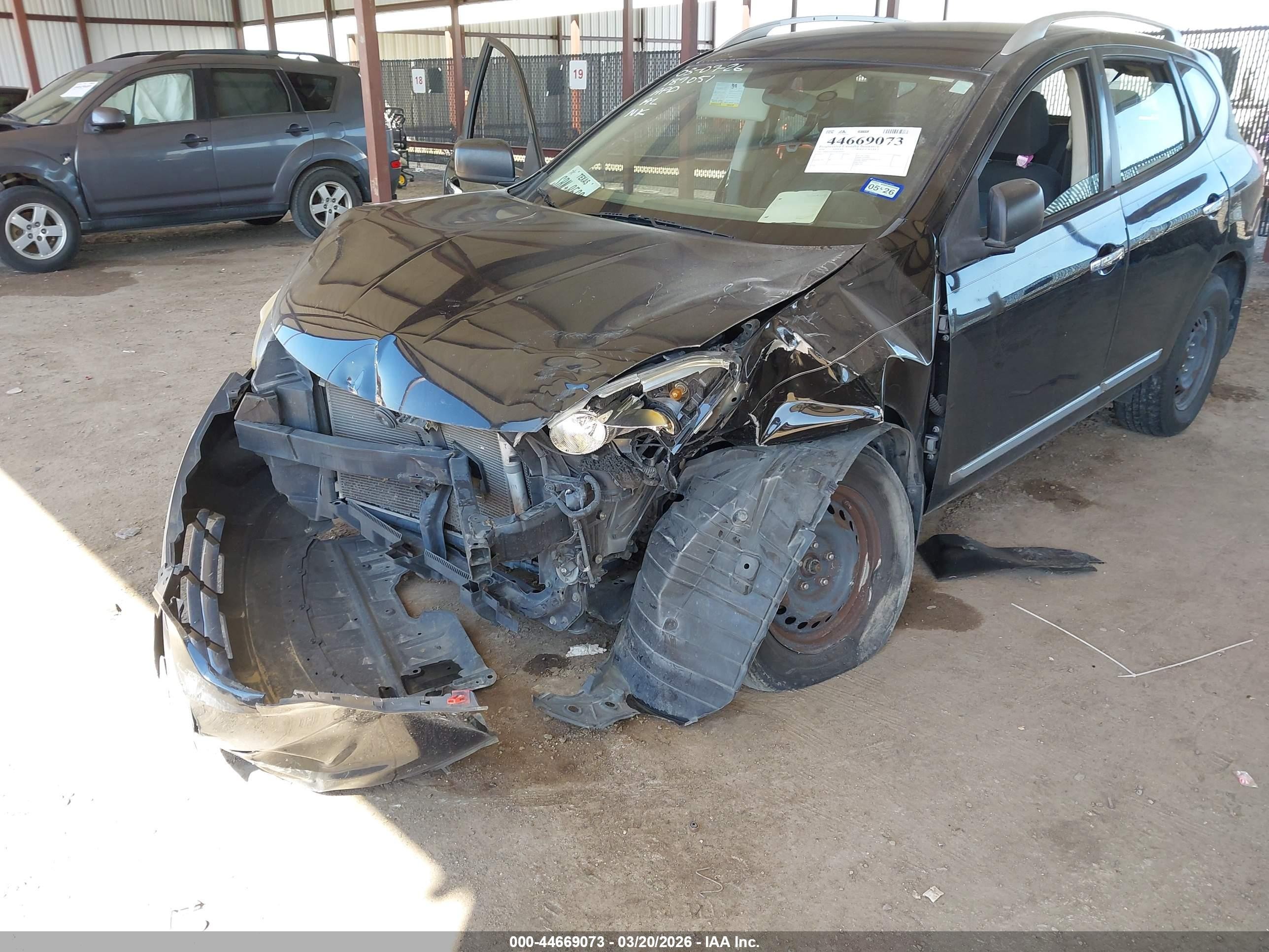 2014 Nissan Rogue Select S Черный vin: JN8AS5MT2EW601693