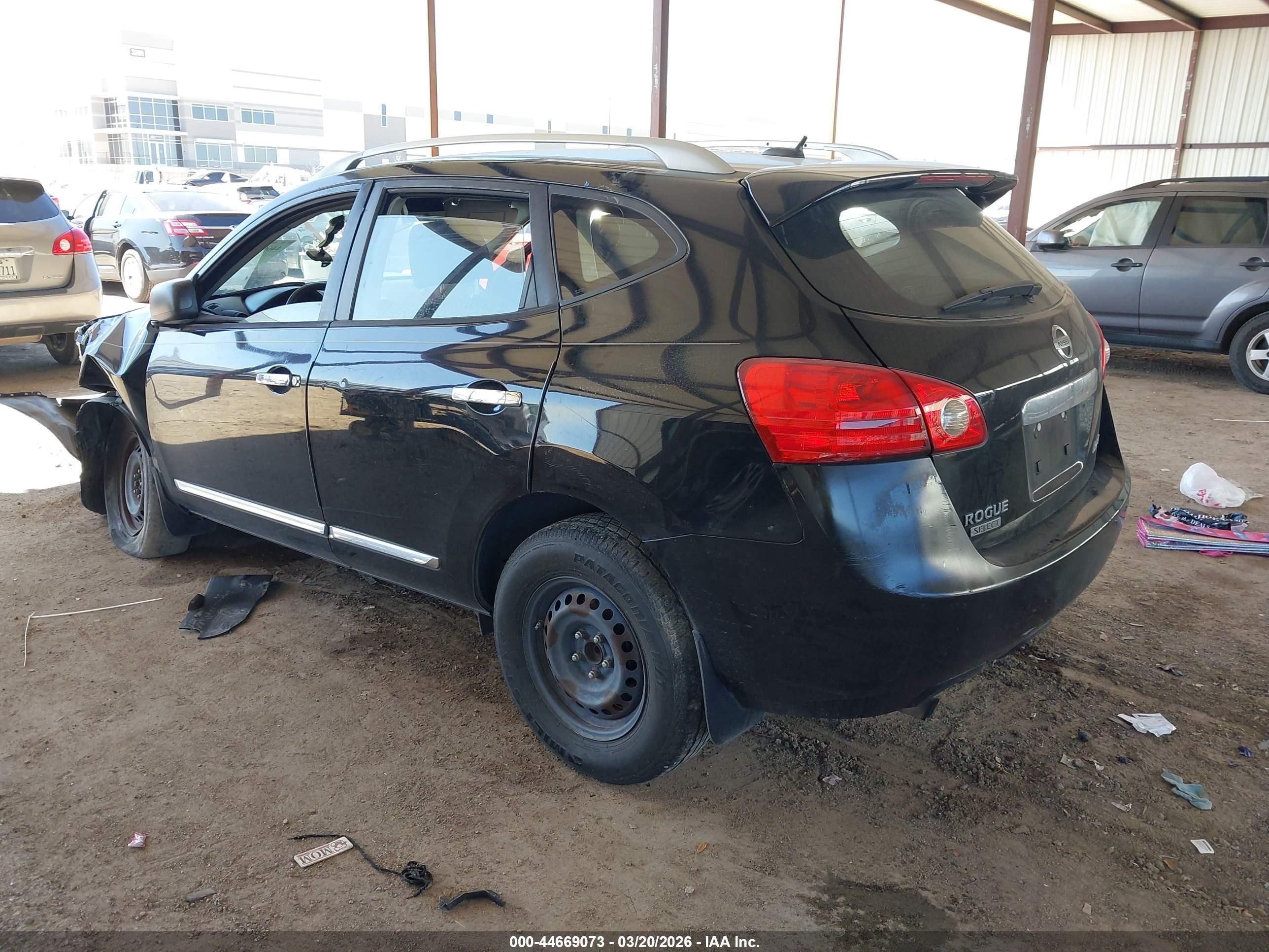 2014 Nissan Rogue Select S Черный vin: JN8AS5MT2EW601693
