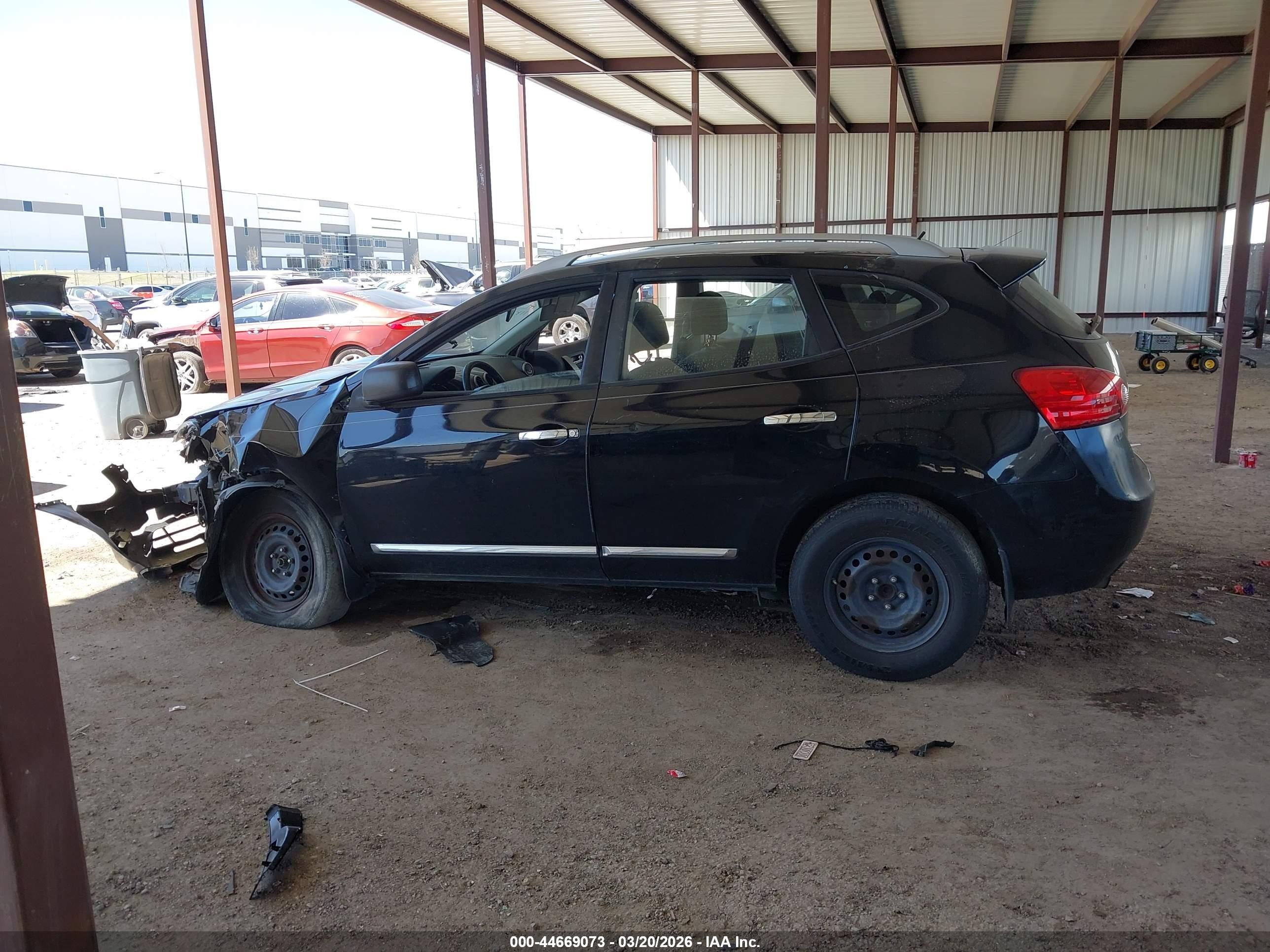 2014 Nissan Rogue Select S Черный vin: JN8AS5MT2EW601693