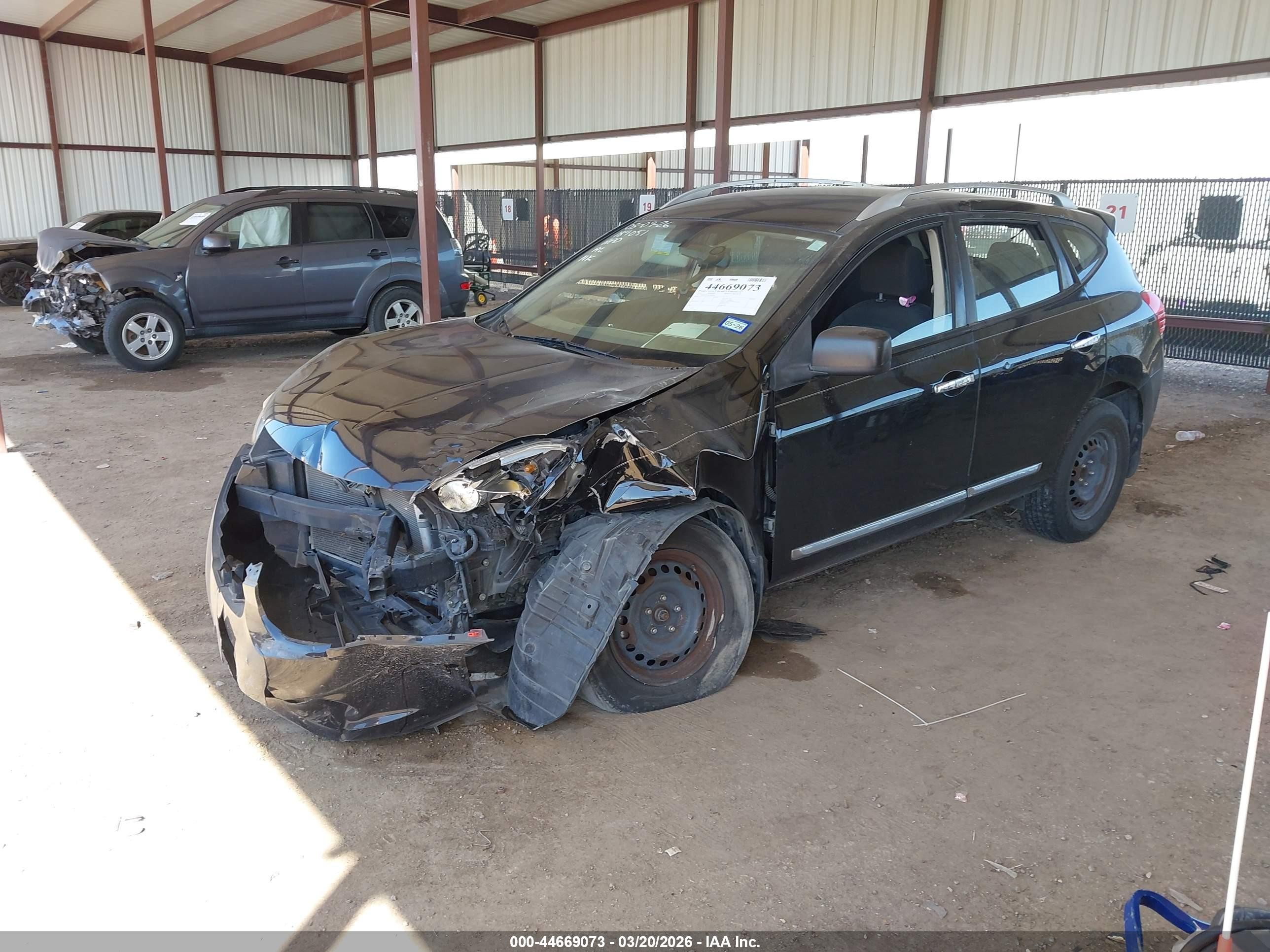 2014 Nissan Rogue Select S Черный vin: JN8AS5MT2EW601693