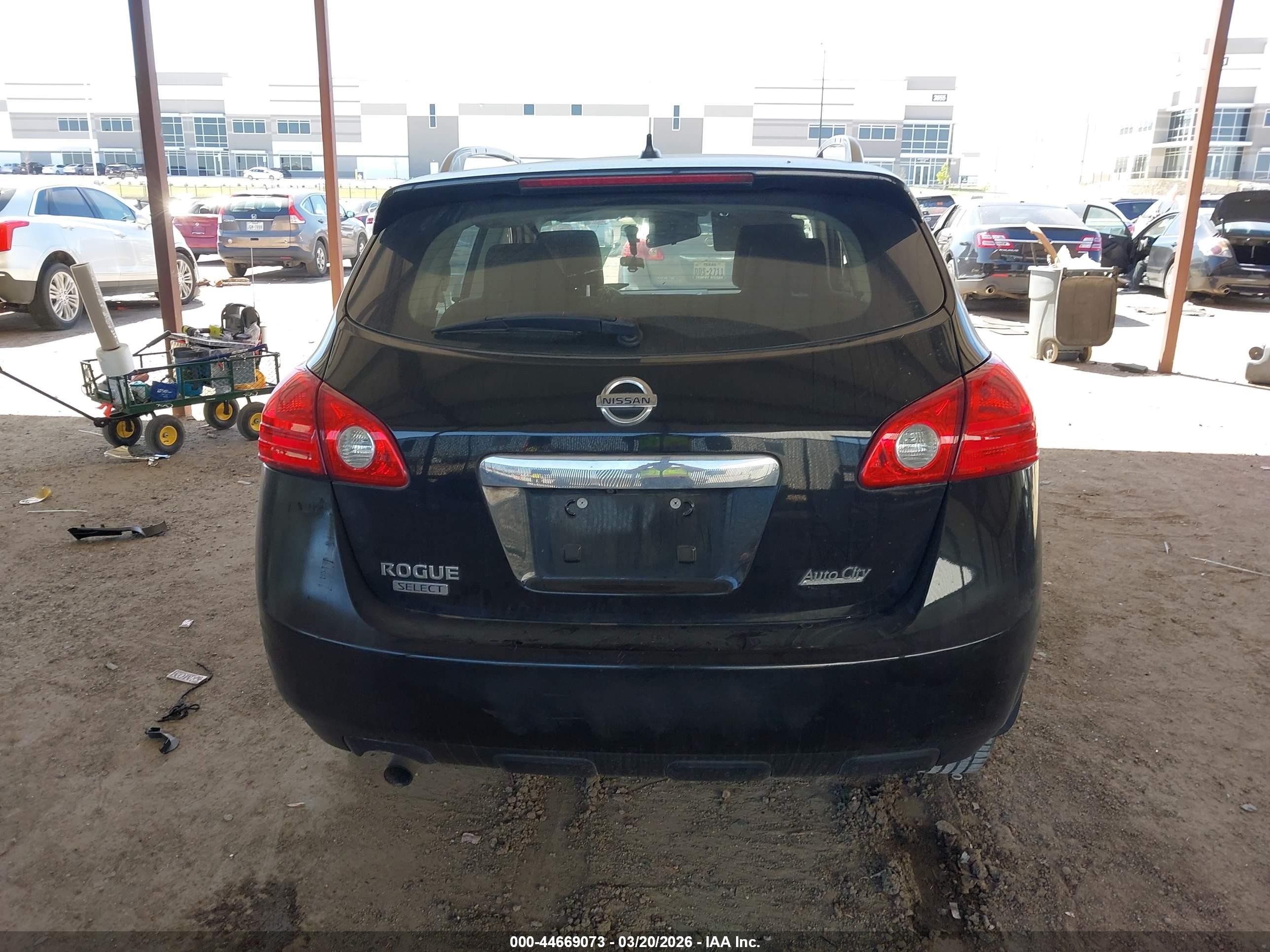 2014 Nissan Rogue Select S Черный vin: JN8AS5MT2EW601693