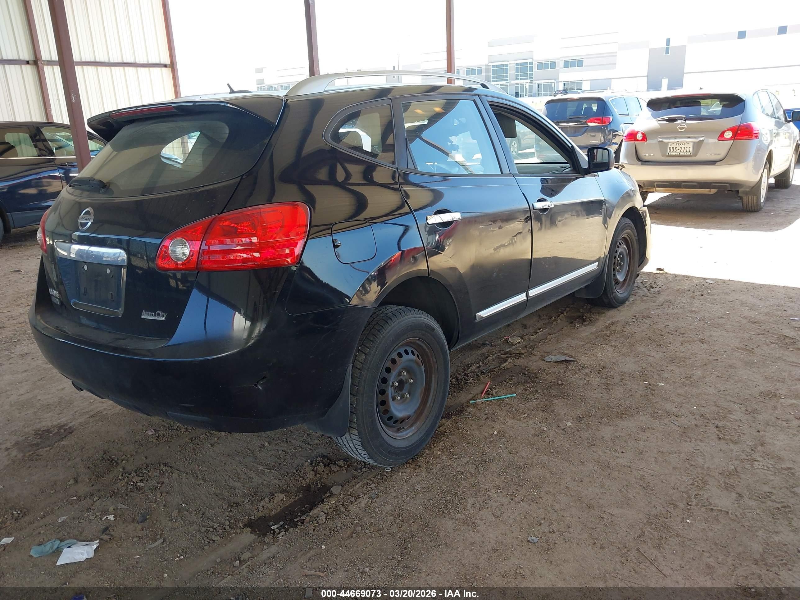 2014 Nissan Rogue Select S Черный vin: JN8AS5MT2EW601693